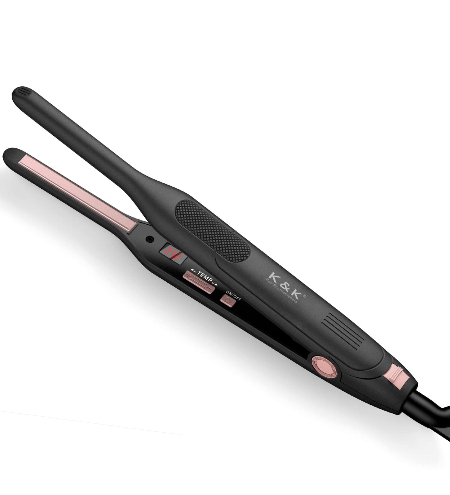 Buy K&K Mini Smooth Iron - Professional Hair Styling Tool for Short Hair Beards & Ponies | Fast Heating Adjustable Temp Titan Low Iron - Buy Online on SooperMarket.com