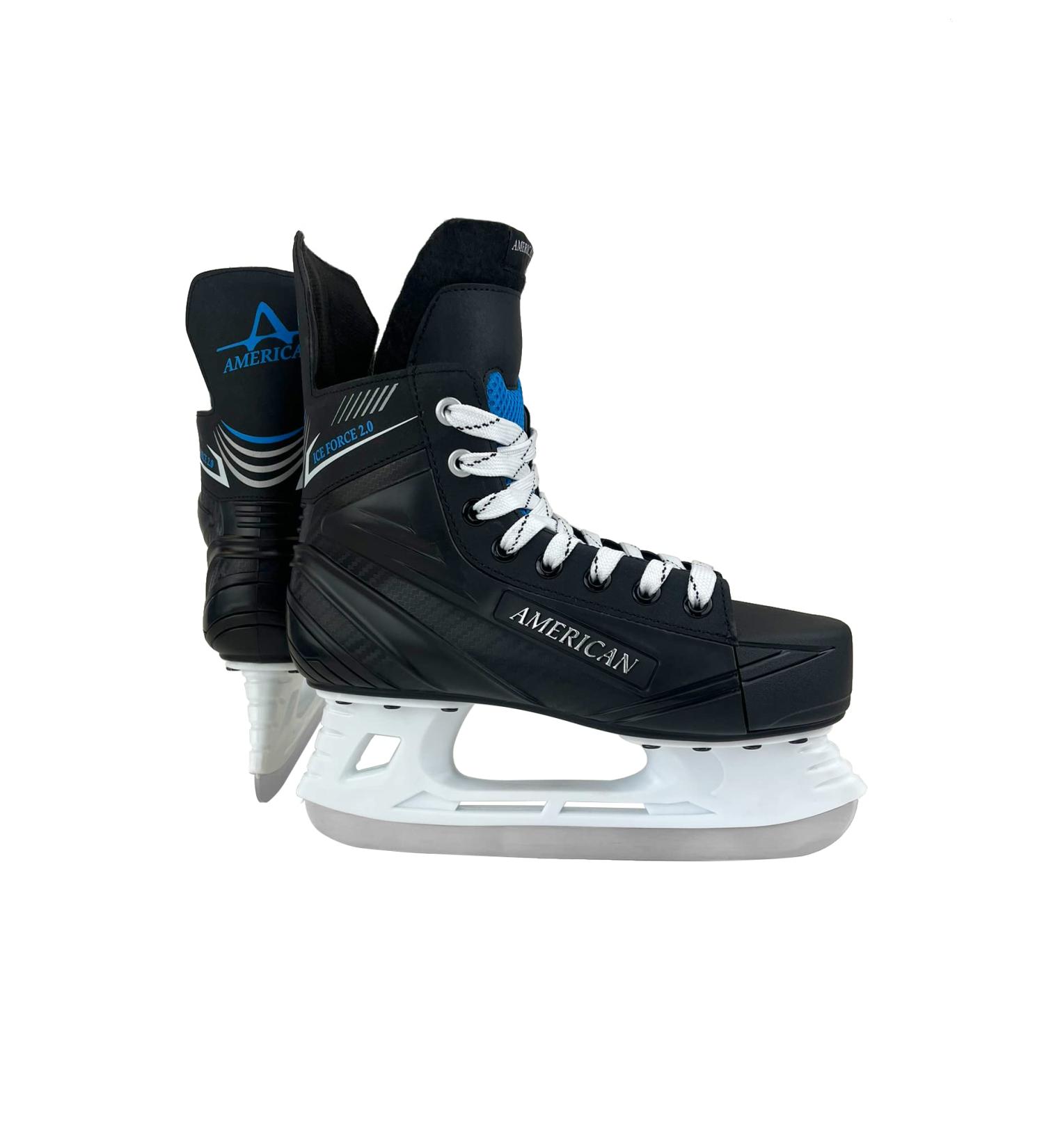 American Athletic Shoe Boys Ice Force Hockey Skates Size 2Y Black - Buy Online on SooperMarket.com