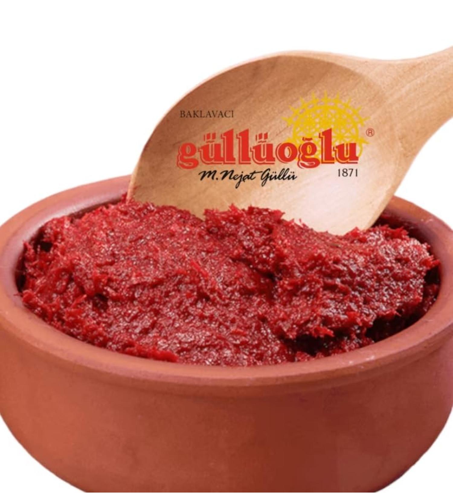 Gulluoglu Non-Spicy Red Pepper Paste 250 gr (Pack of 1) daily fresh shipment from Gulluoglu Shop at the Spice Bazaar in Istanbul - Buy Online on SooperMarket.com