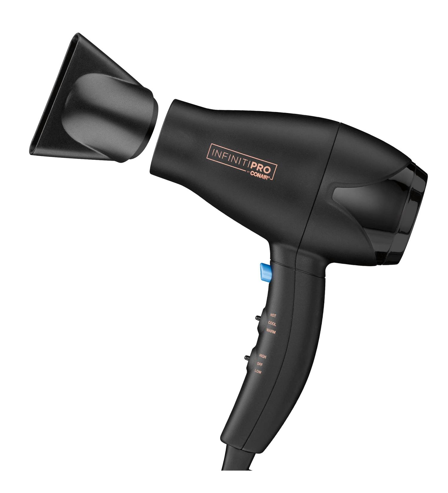INFINITIPRO BY CONAIR Mighty Mini Compact Lightweight Professional Hair Dryer - Black - Travel Size - Buy Online on SooperMarket.com