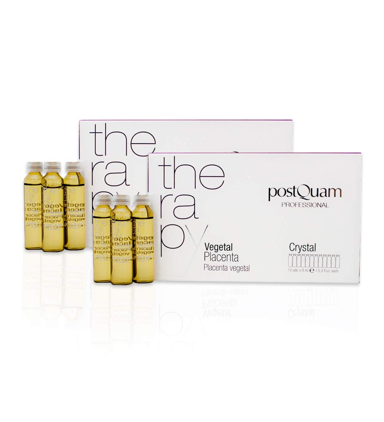 Postquam Vegetable Placenta Hair Ampoule Pack - 24 x 9ml | Stimulates Blood Circulation & Prevents Hair Loss - Buy Online on SooperMarket.com