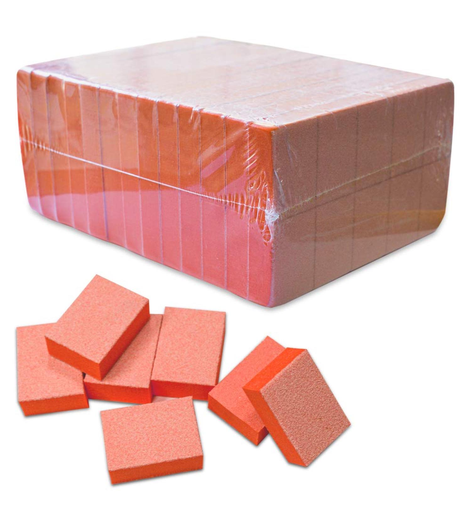 PandaSpa Karlash Nail Mini Buffer Block File 80/100 Grit 2 Sided 130 count Orange
