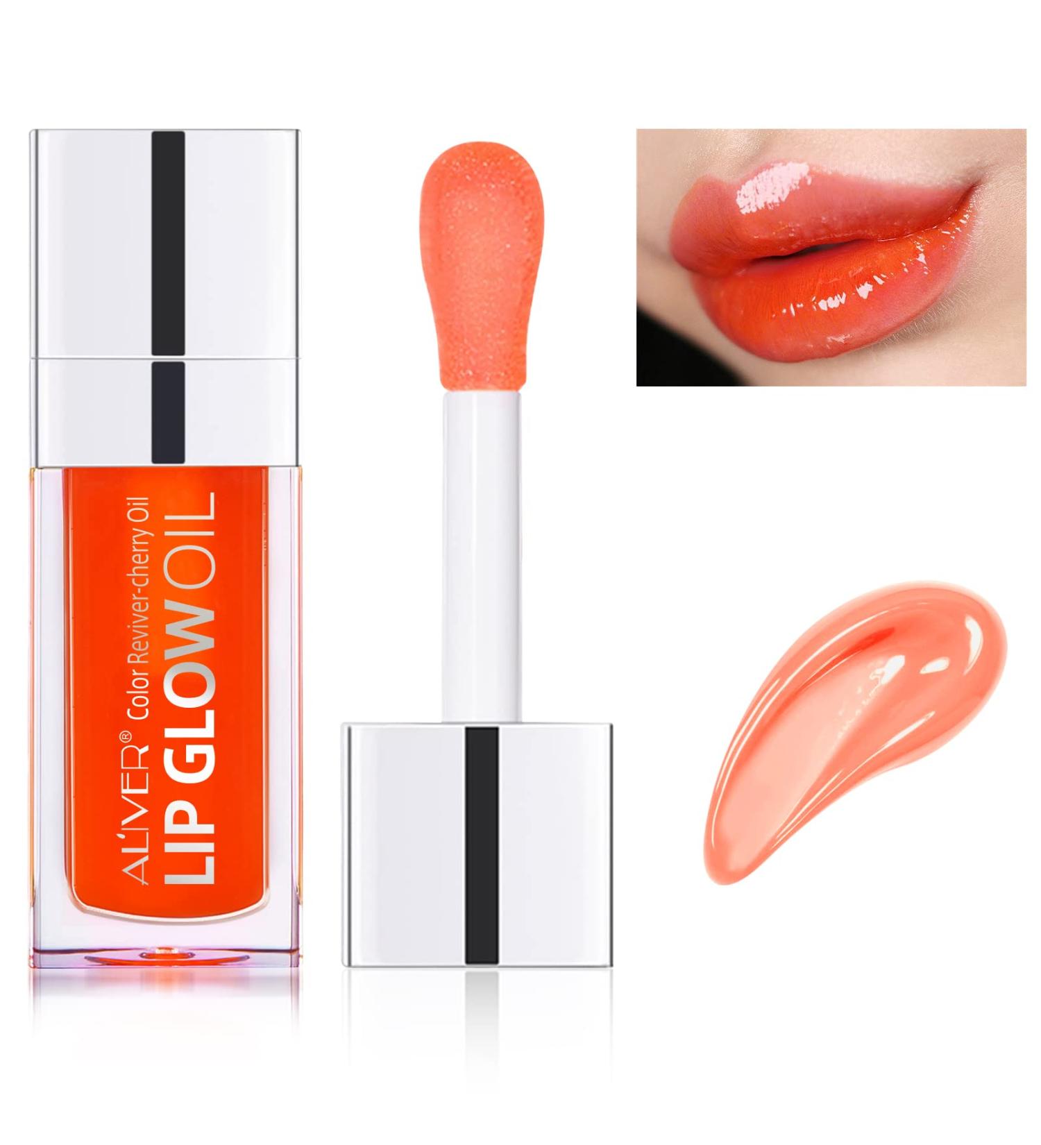 SBHEANGBA Moisturizing Lip Oil No-Sticky Lip Gloss Tinted Lip Balm Lip Care Long Lasting Clear Liquid Lipsticks Plump Lip Glow Oil For Dry Lip's Moisturizing Hydrating And Nourishing 01# Raspberry - Buy Online on SooperMarket.com