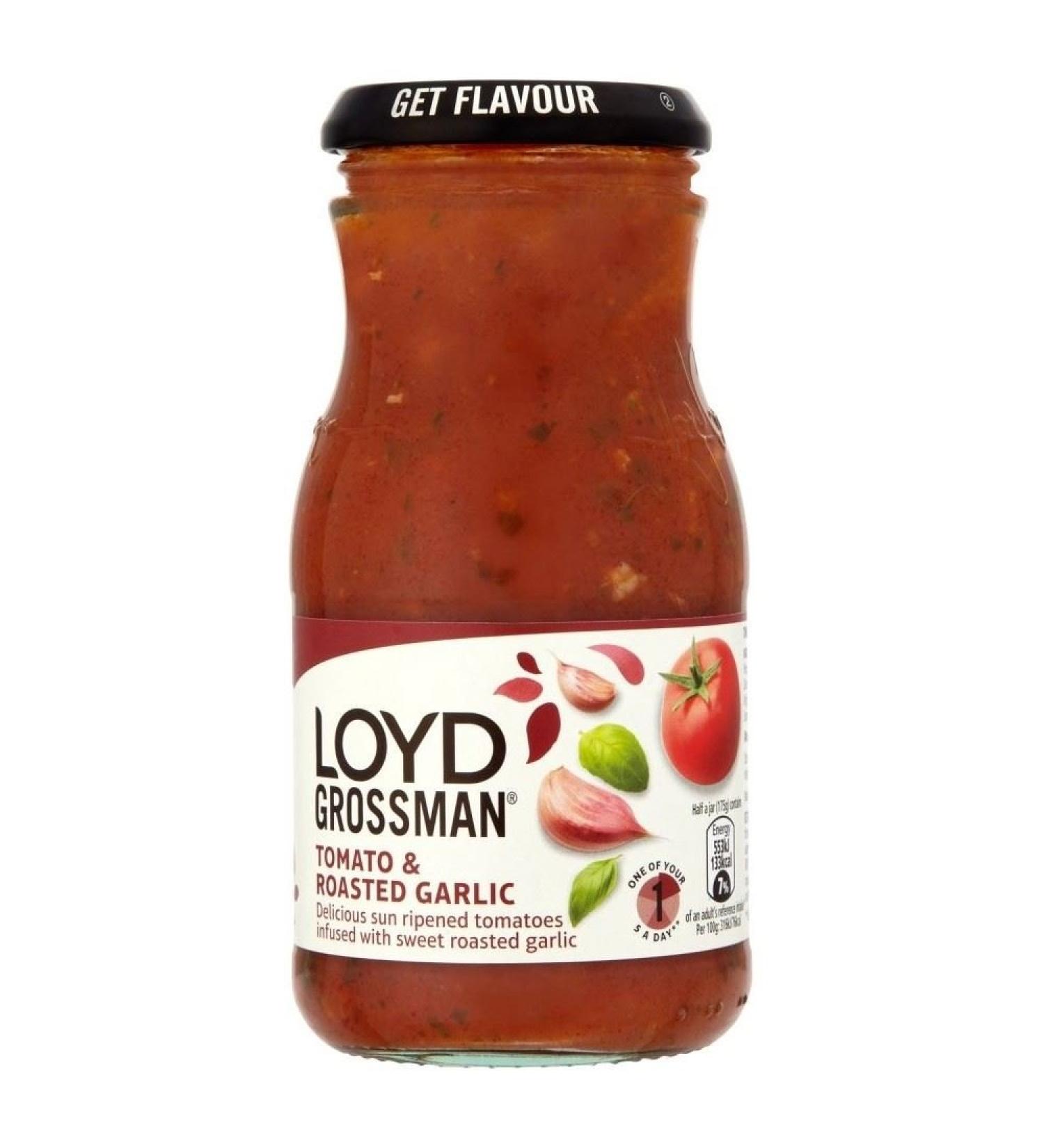 Loyd Grossman Pasta Sauce - Tomato & Roasted Garlic (350g)