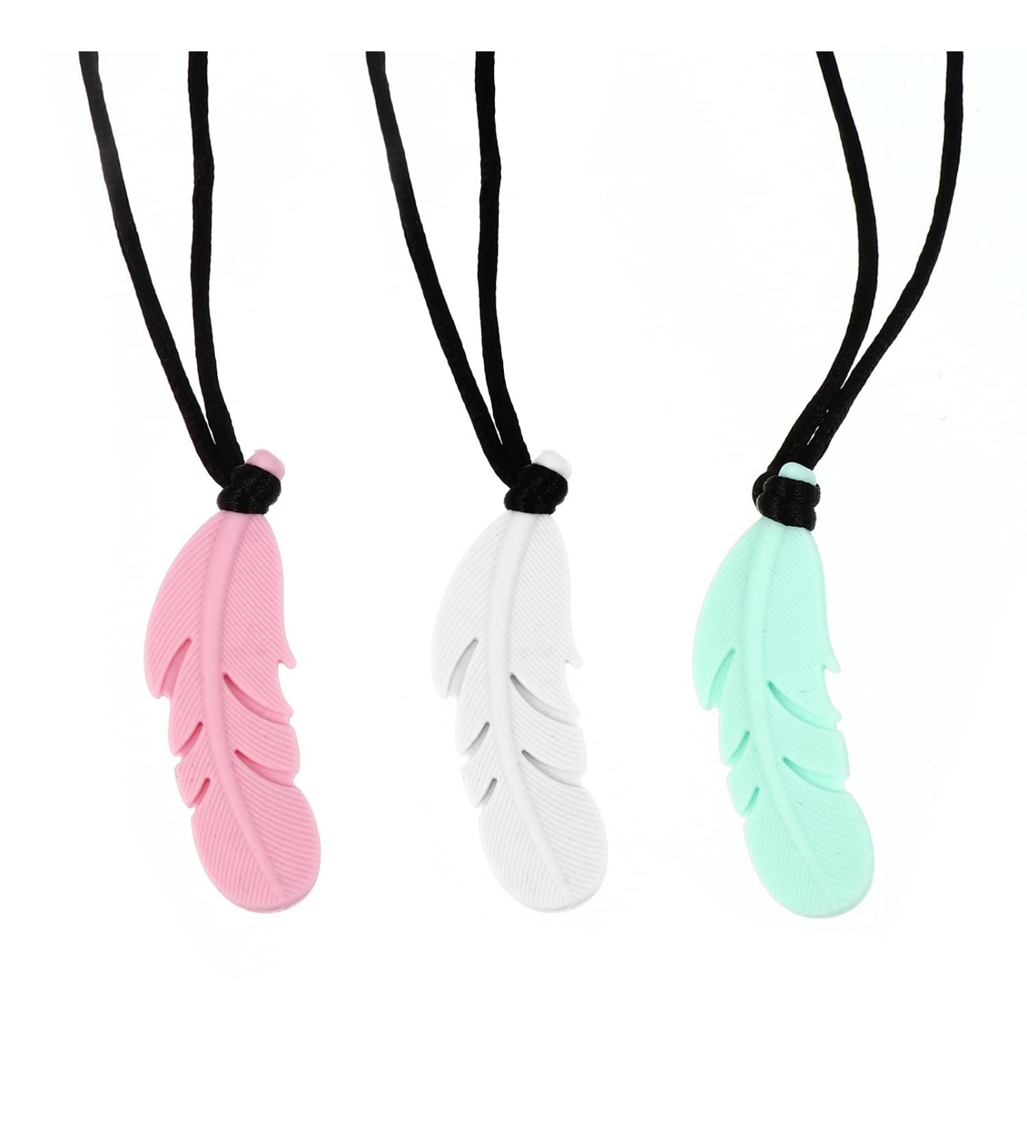 Toyandona 3PCs Sensory Necklace & BeiÃring - Silicone Chew Tool for Young Girls with Autism ADHD & SPD - Perfect Oral Motor Support - Buy Online on SooperMarket.com