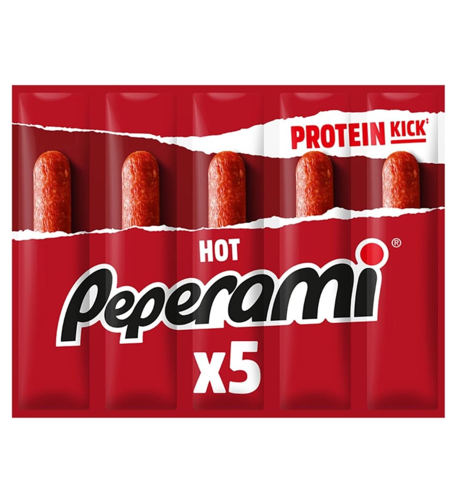 Peperami Hot 5X 20g 100 Count (Pack of 1)