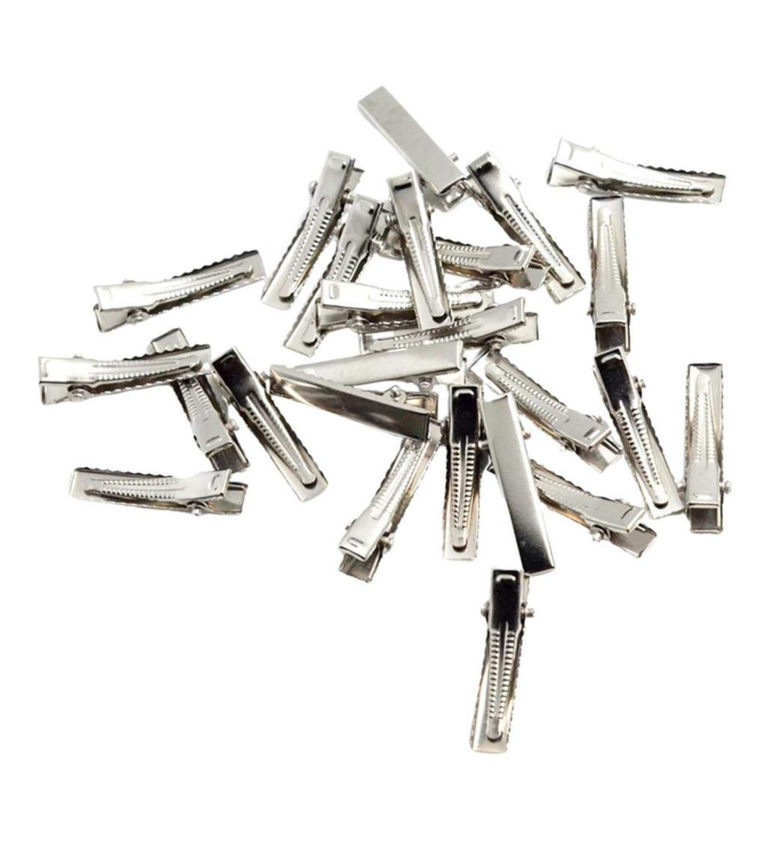 F Fityle 30/100 Pack Flat Single Prong Alligator Hair Clips - DIY Blanks - 32mm 30 Pieces for Crafting & Styling - Buy Online on SooperMarket.com