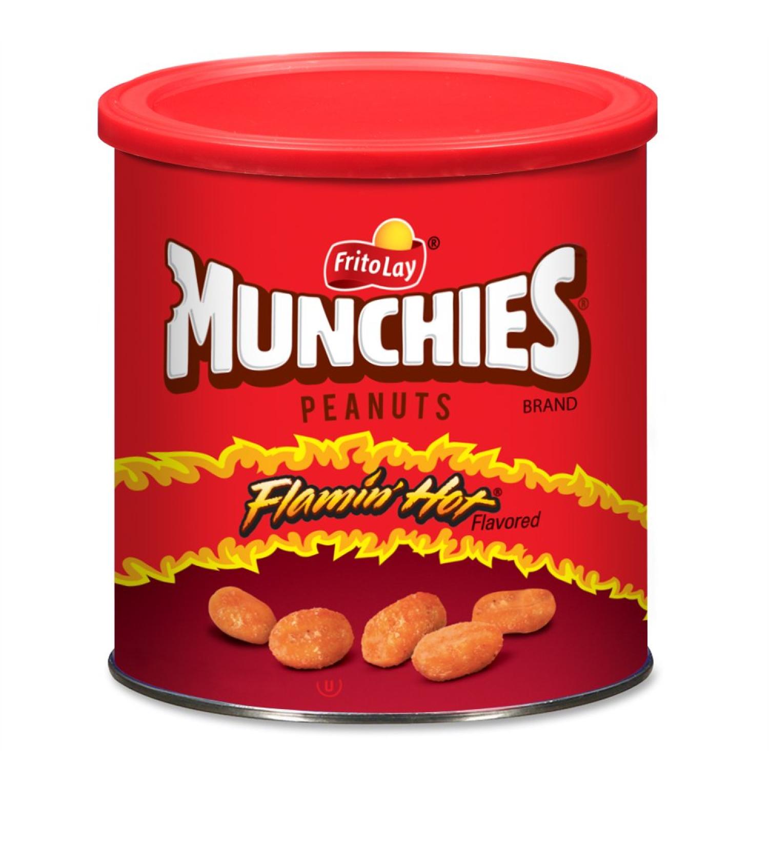 Munchies Flamin' Hot Peanuts - 16 oz (4 Canisters) | Spicy & Crunchy Snack - Buy Online on SooperMarket.com