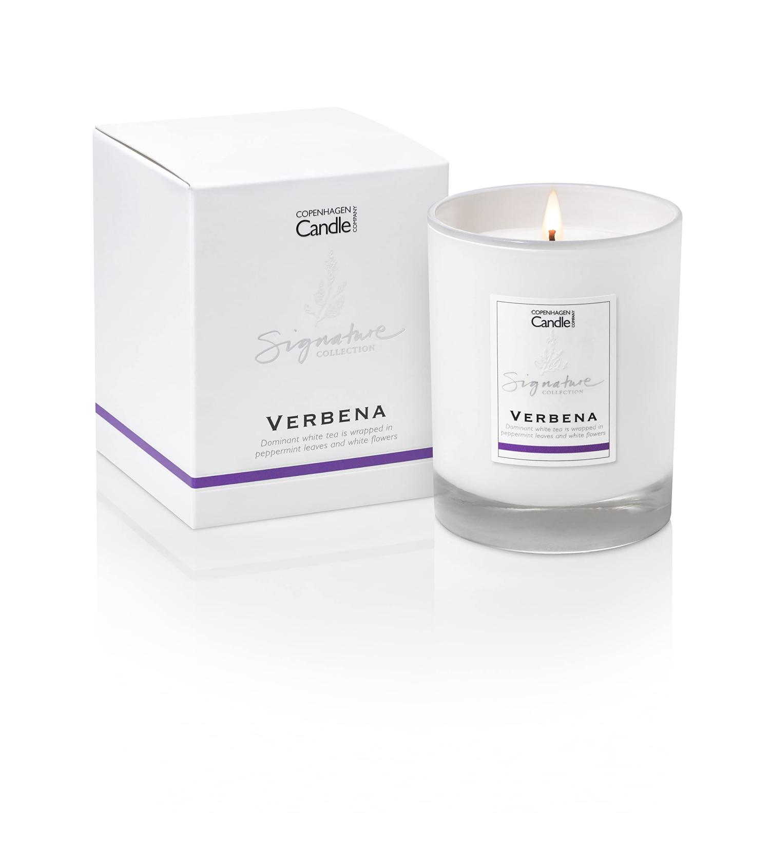 Luxury Scented Candles - Verbena | Natural Wax Blend | 45 Hours Burn Time | Hotel Collection | The Copenhagen Company - Buy Online on SooperMarket.com
