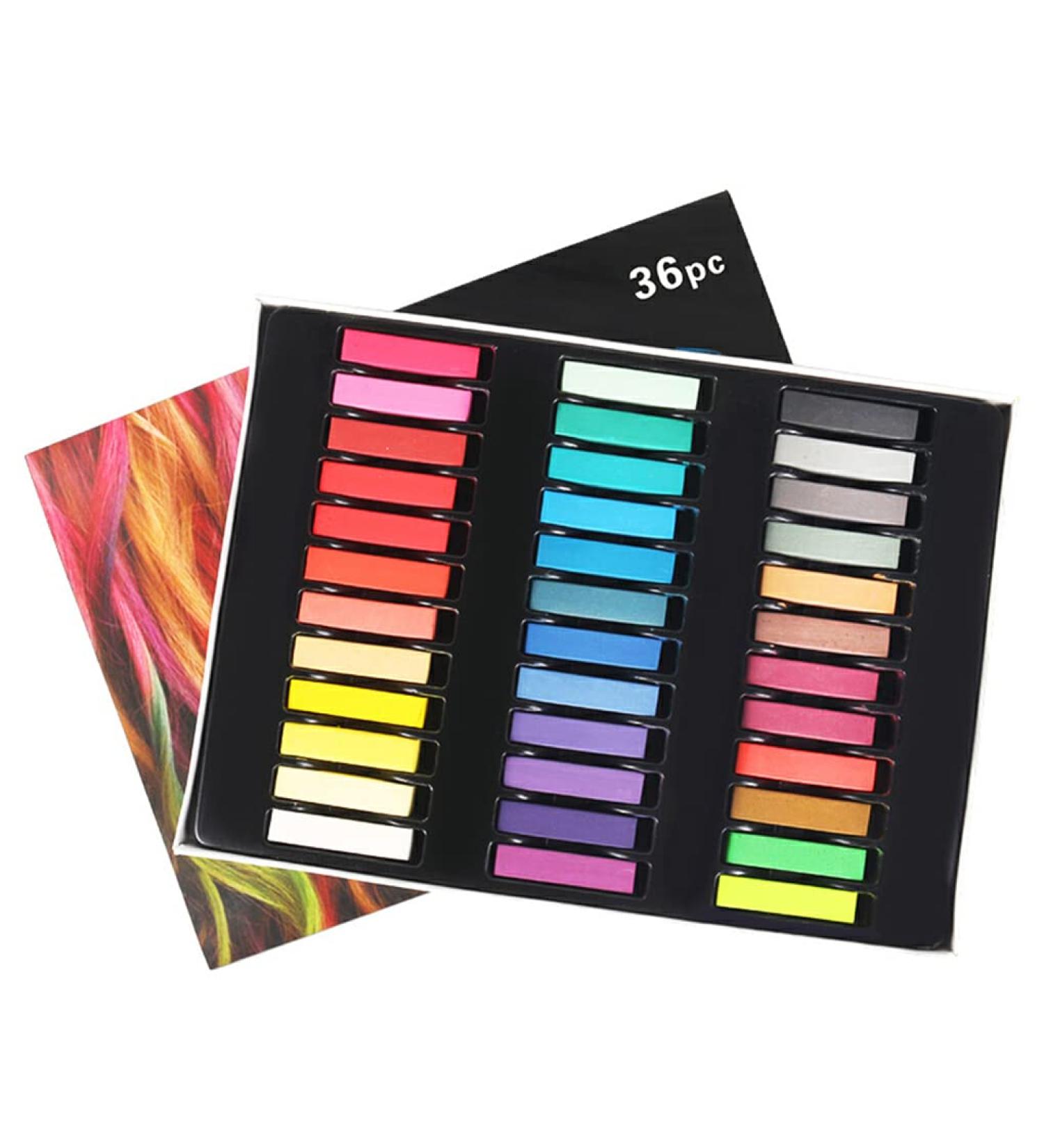 Dajidafu Temporary Hair Dyeing Chalk Hair-styling Dye Stick Cosplay Performance Hairdressing Beauty Professional Hairdresser 36 Colors - Buy Online on SooperMarket.com
