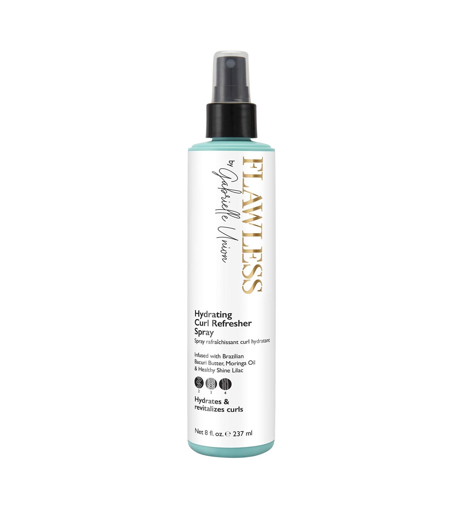 Flawless by Gabrielle Union Hydrating Curl Refresher Hair Spray 8 OZ - For Curly and Coily Hair - Buy Online on SooperMarket.com