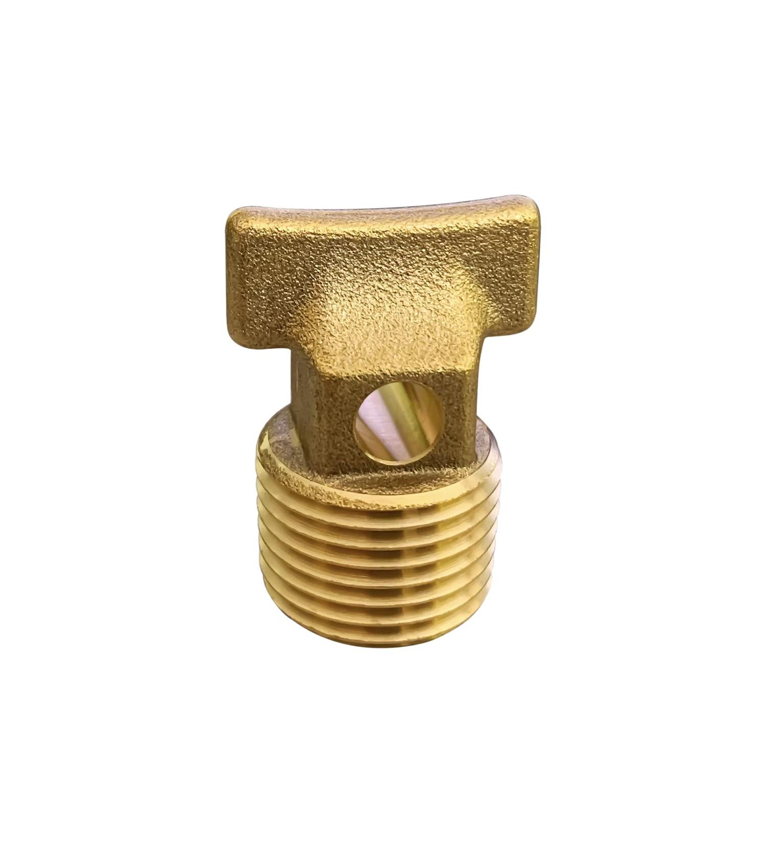 Boat Garboard Drain Plug - 1/2 NPT Thread Solid Brass - Ideal for Boat Hulls - Buy Online on SooperMarket.com