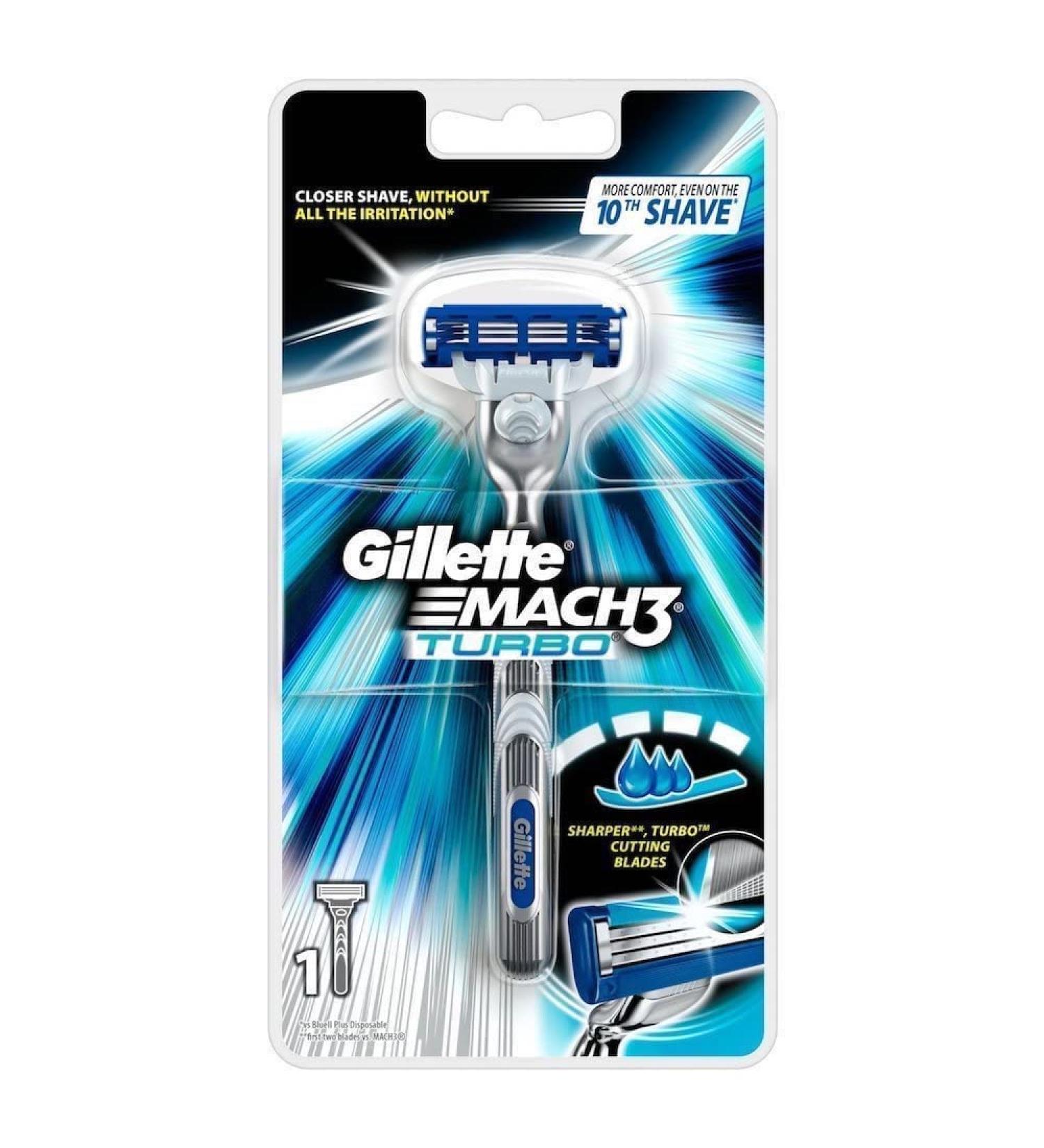 Buy Gillette MACH3 Turbo Razor - Discontinued Model | Best Prices & International Shipping - Buy Online on SooperMarket.com