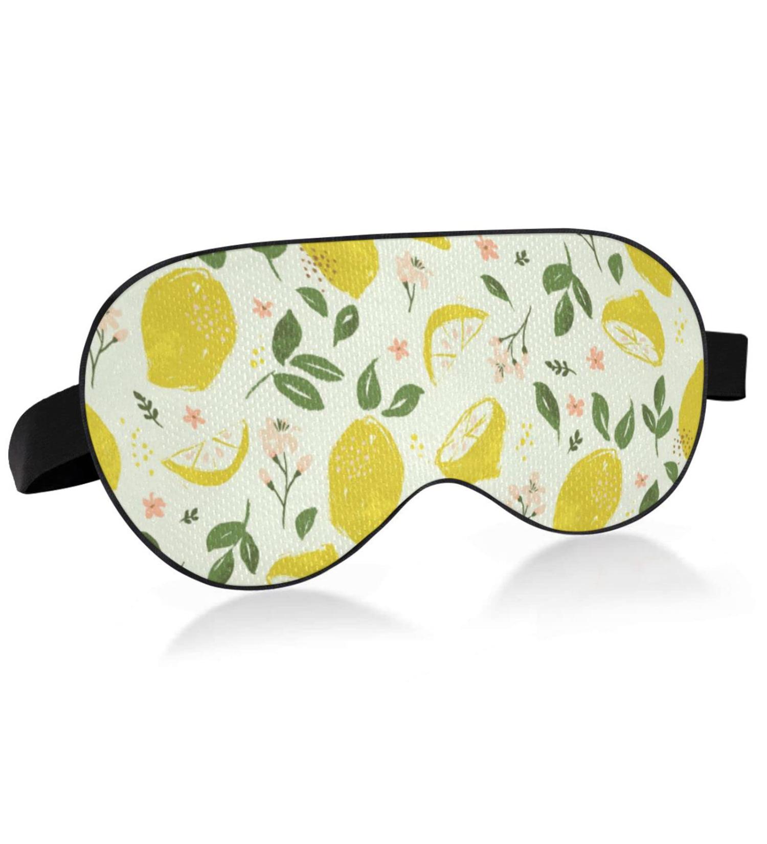 WELLDAY Yellow Lemon Sleep Mask: Soft Comfort Eye Shade Cover for Men and Women - Buy Online on SooperMarket.com