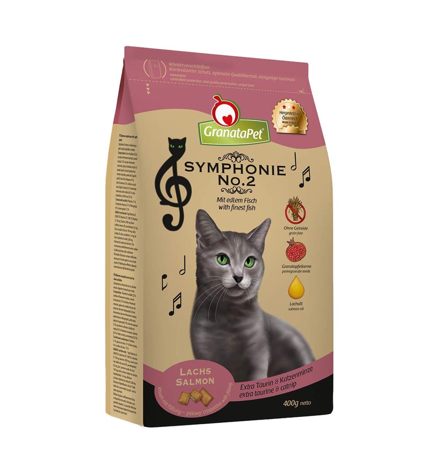 Granapet Symphony No.2 Salmon Cat Food - Cereal & Sugar-Free Tasty Dry Food 300g Pack - Buy Online on SooperMarket.com