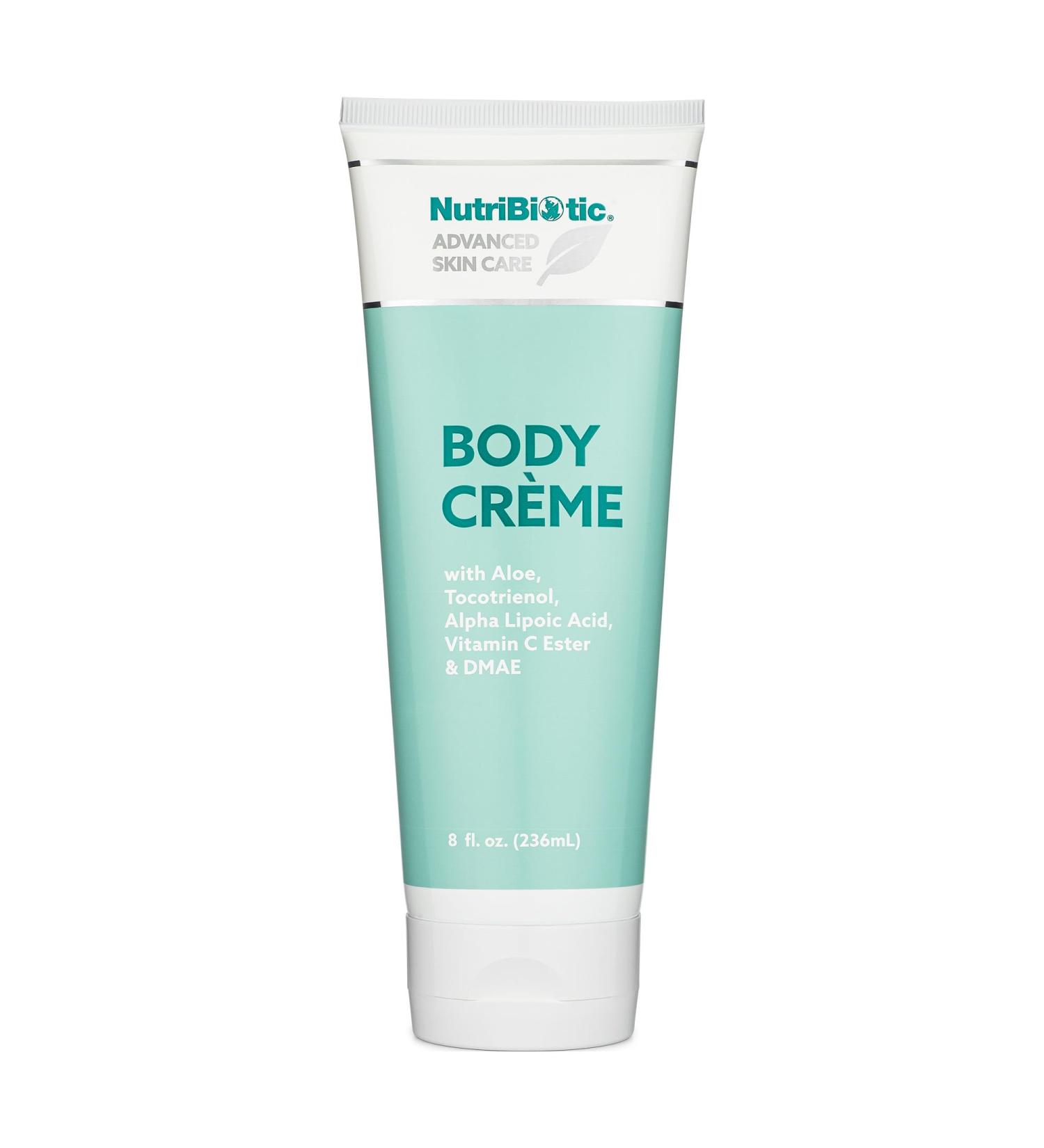 NutriBiotic Body Cr me 8 Fl Oz | Nourishing Skin Cream with GSE Aloe Vitamin C and More | Vegetarian & Paraben-Free - Buy Online on SooperMarket.com