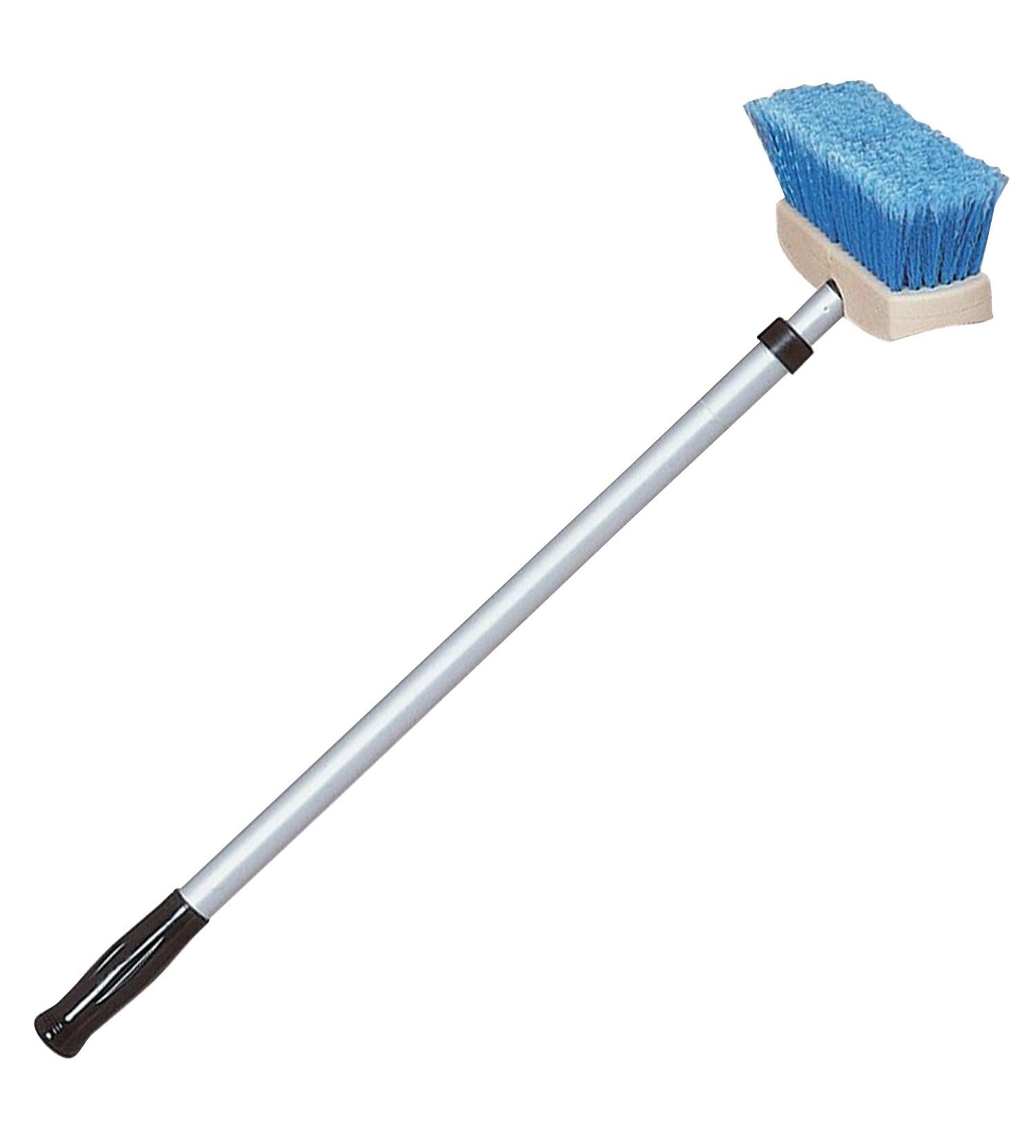 STAR BRITE Marine Deck Brush w/Telescoping Aluminum Handle 2'-4' Blue - 040097 - Buy Online on SooperMarket.com