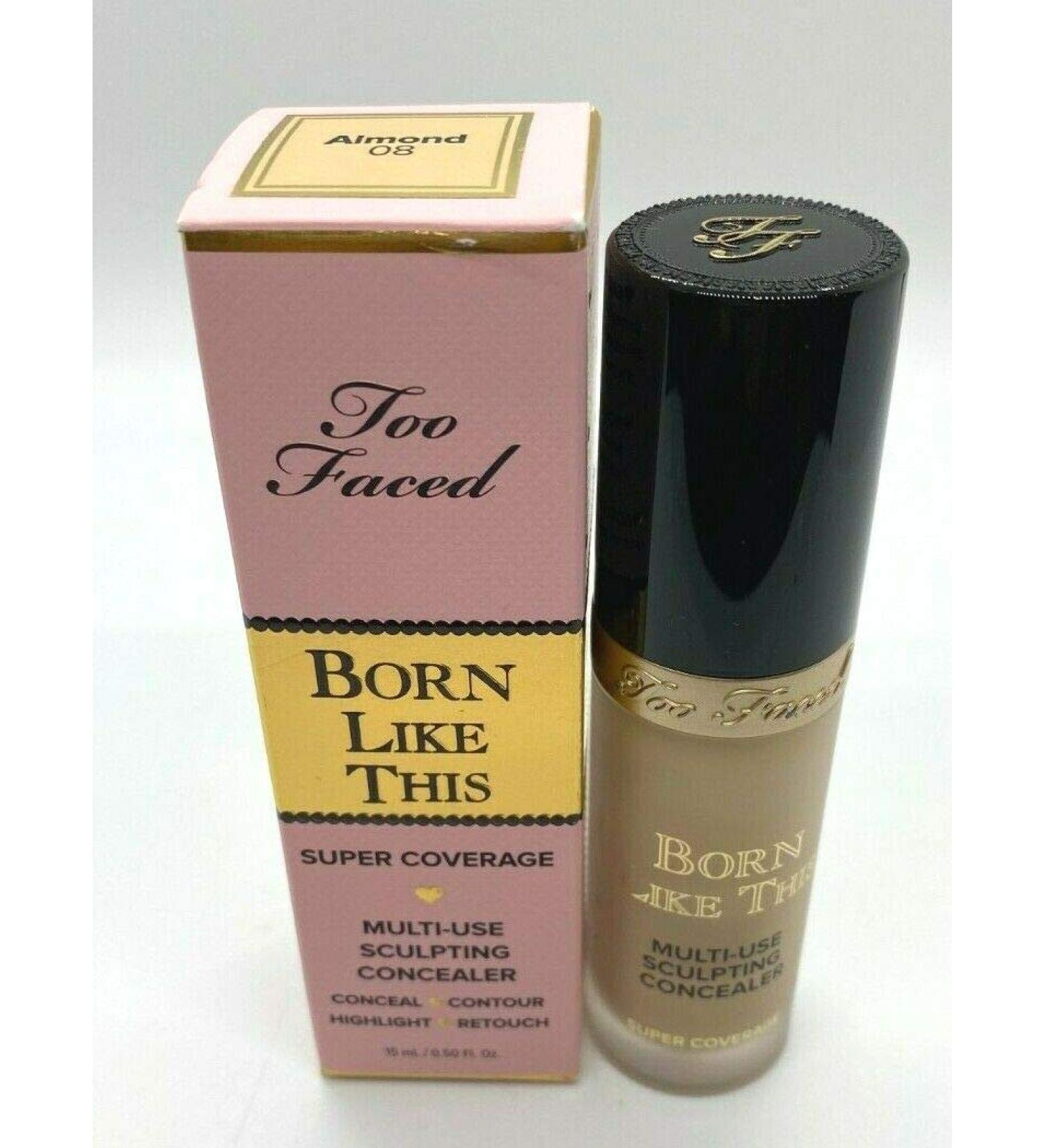Too Faced Born This Way Super Coverage Concealer - Almond | Multi-Use Sculpting Formula - Buy Online on SooperMarket.com