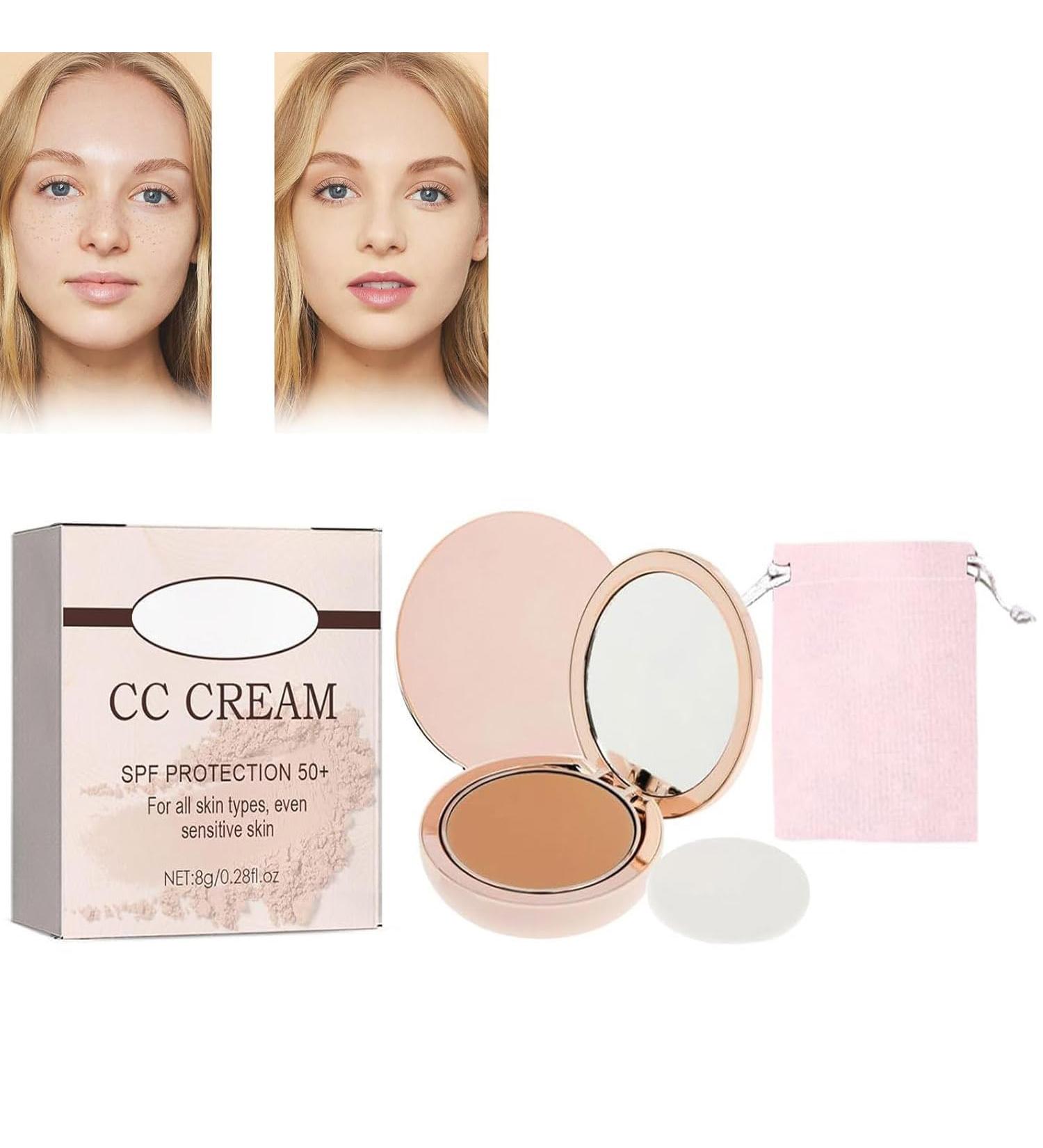 Always Divina Illumina Cc Creamy Compact Spf 50+ Ilumina Powder Foundation Makeup Cc Cream Concealer Set up Powder With Mirror & Makeup Pocket (05 Medium Brown) 8.00 g (Pack of 1) 05 Medium Brown - Buy Online on SooperMarket.com