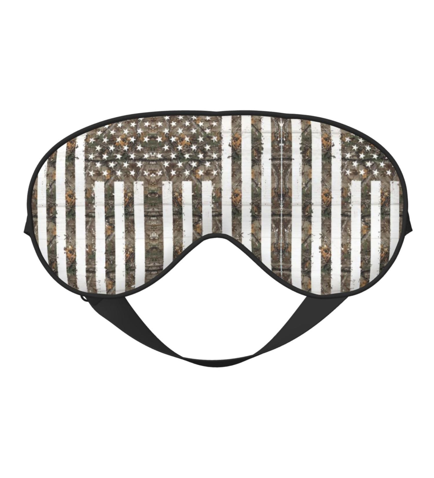 American Camouflage Soft Sleep Eye Mask | Breathable Eye Patch for Women | Ideal for Travel & Relaxation - Buy Online on SooperMarket.com