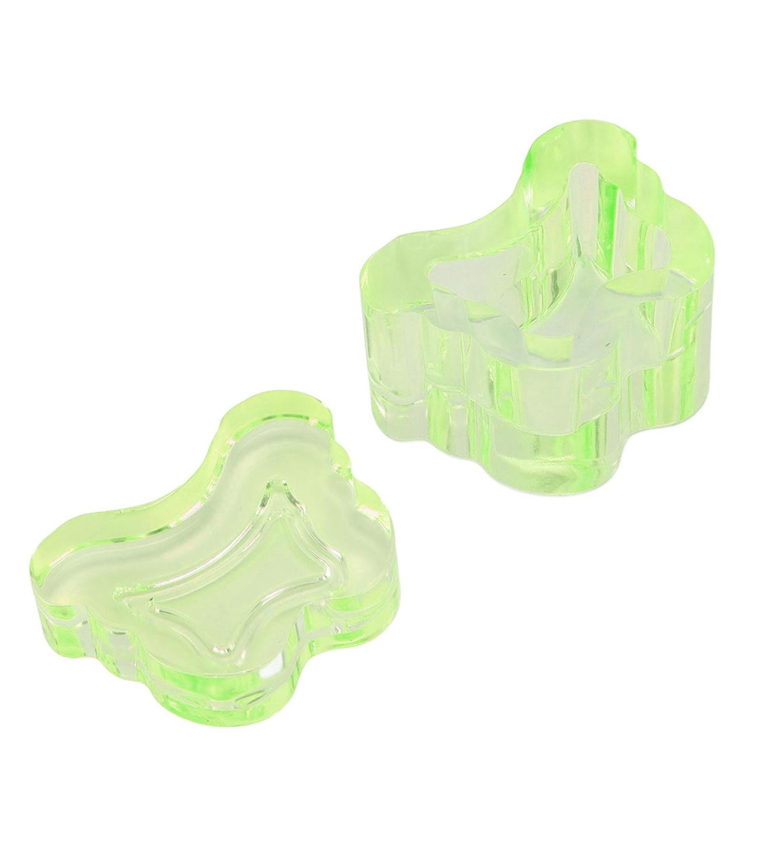 Nail Art Dish Transparency Fashionable Nail Wash Cup Multifunctional with Lid for Beauty Salon (Translucent Green) - Buy Online on SooperMarket.com