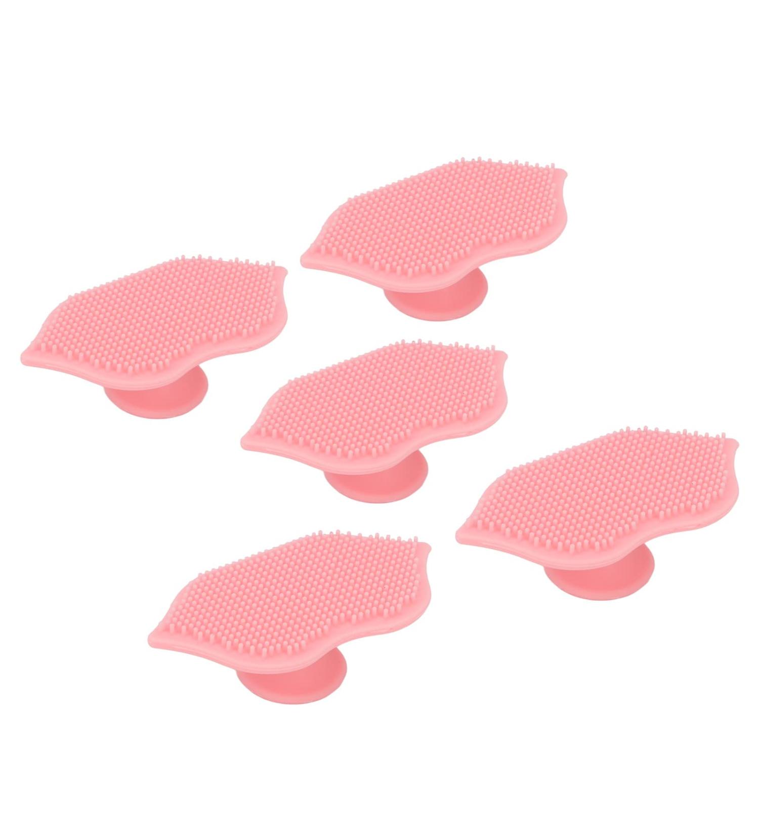 Silicone Exfoliating Lip Brush Set for Smoother, Fuller Lips - 5 PCS - Buy Online on SooperMarket.com