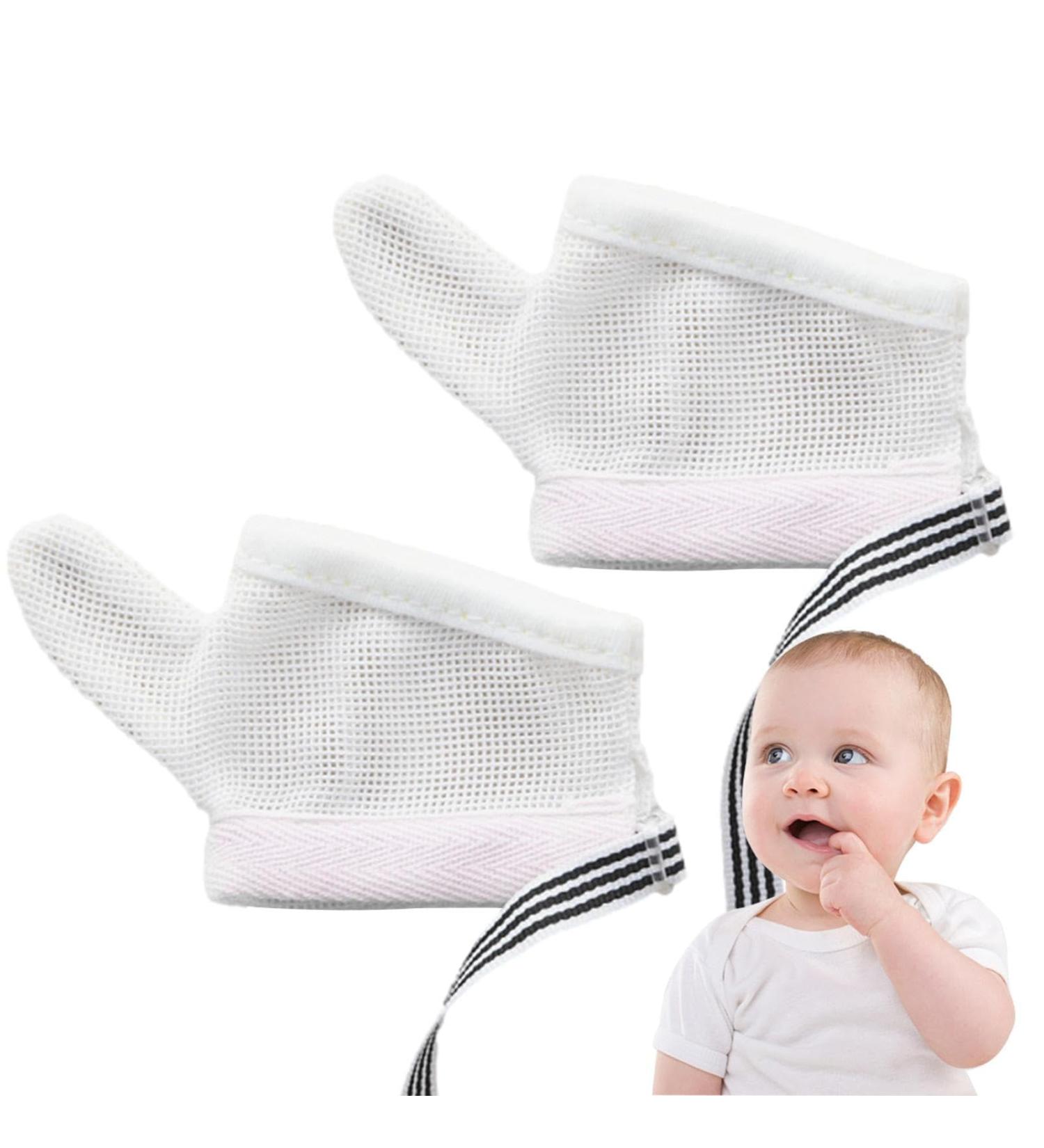 Stop Thumb Sucking Finger Protection Gloves for Toddlers - Breathable No-Scratch Thumb & Finger Covers - Buy Online on SooperMarket.com