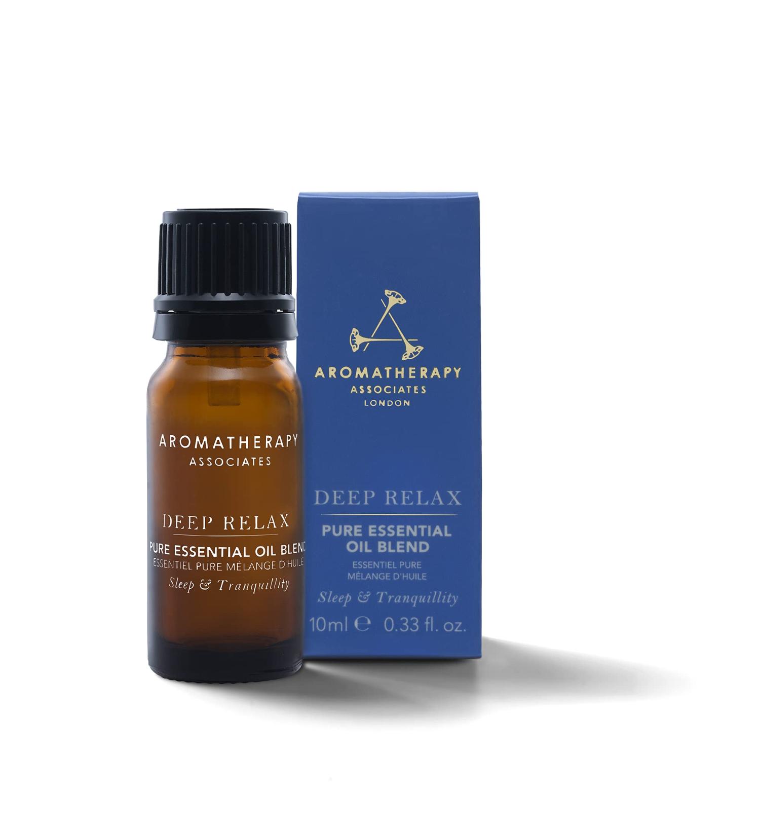 Buy Aromatherapy Associates Deep Relax Essential Oil Blend - Premium Undiluted Vetivert Chamomile & Sandalwood (0.33 fl oz) - International Shipping Available - Buy Online on SooperMarket.com
