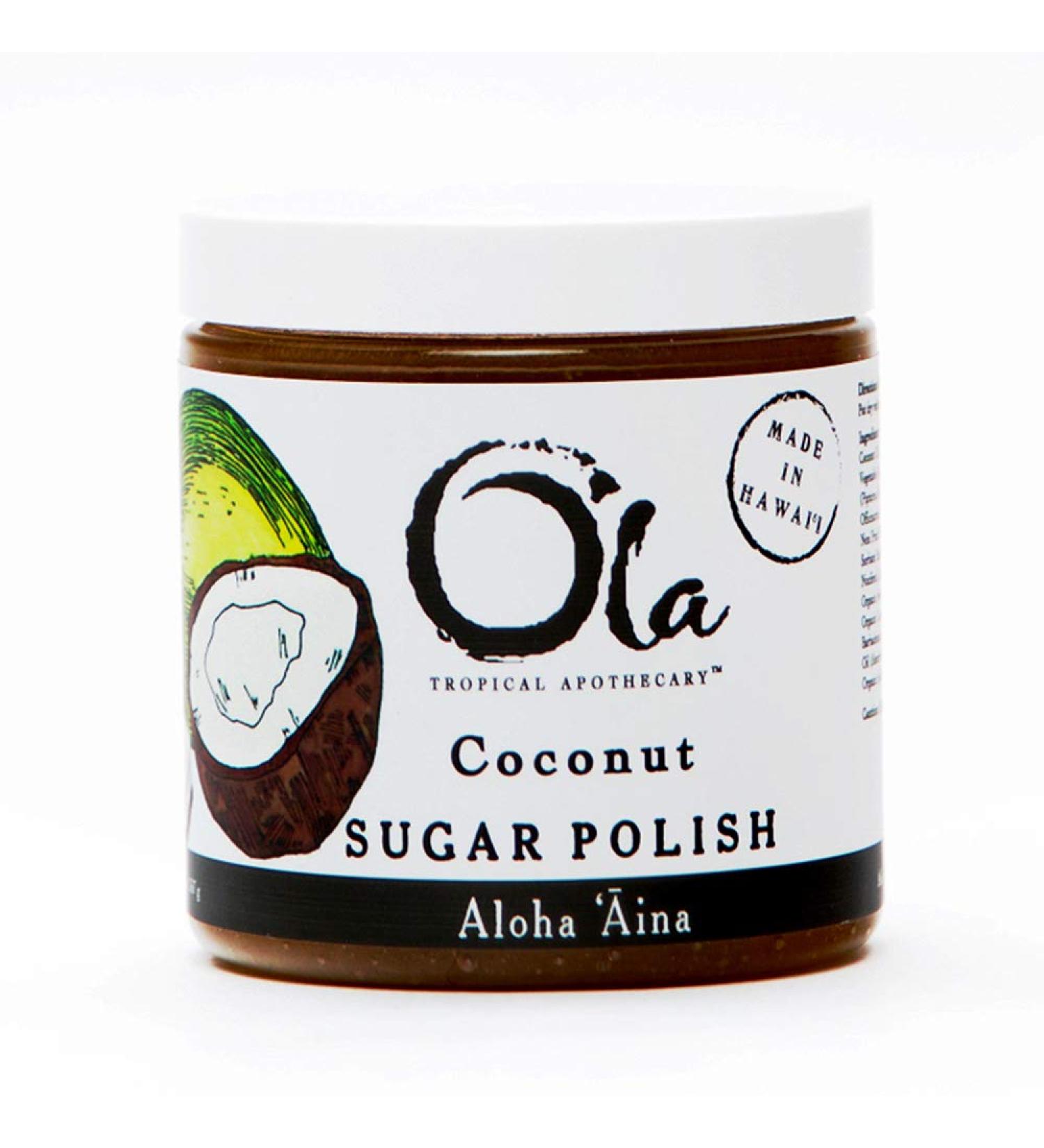 Ola Tropical Apothecary Coconut Sugar Polish - Pure Tropical Oils & Plant Extracts - 11.6 Oz | Exfoliate & Nourish Your Skin - Buy Online on SooperMarket.com