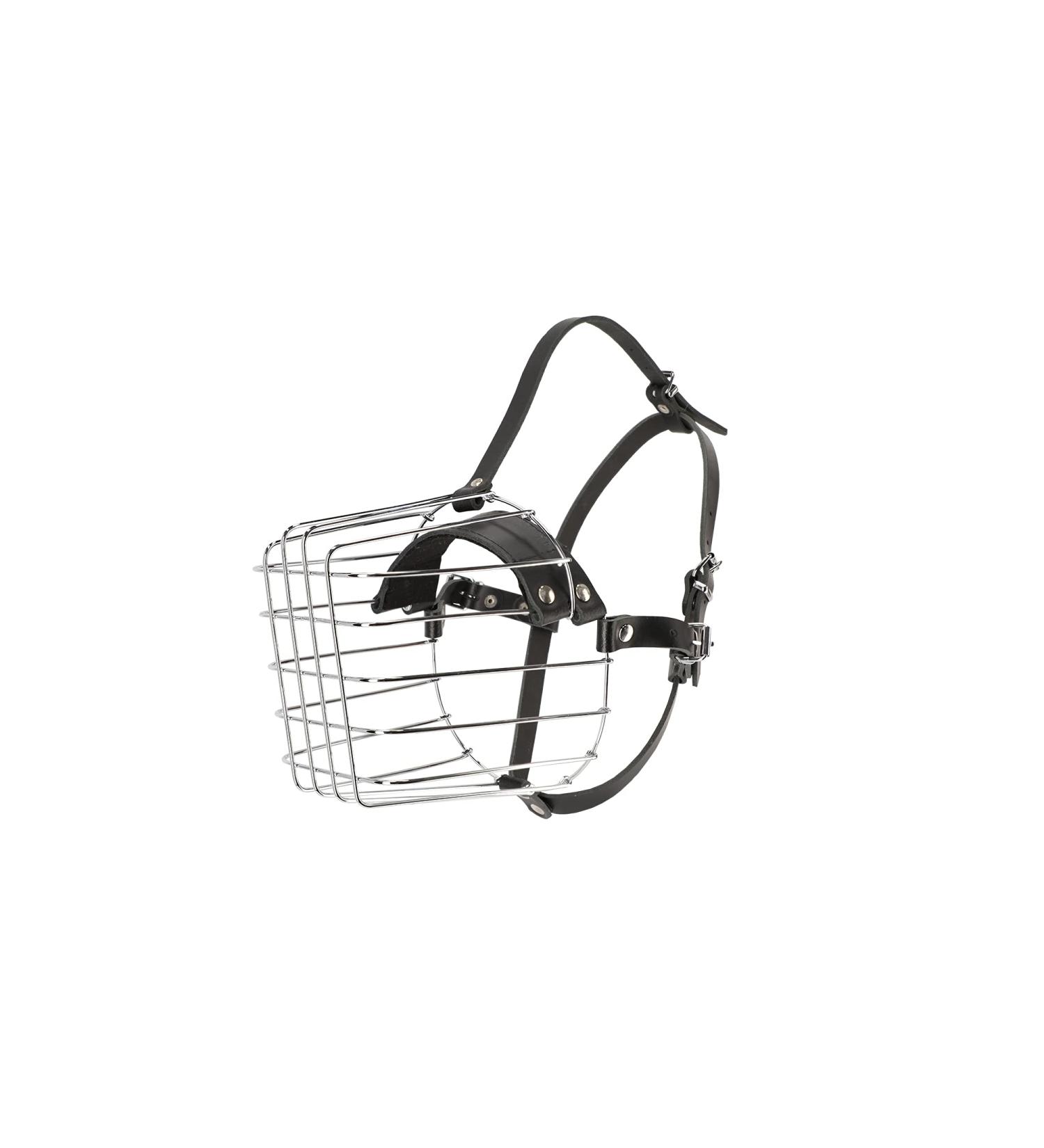Dingo Metal Muzzle No. 9A - Adjustable Leather Straps Comfort Fit for German Shepherds | Ideal for Training & Crafts - Buy Online on SooperMarket.com