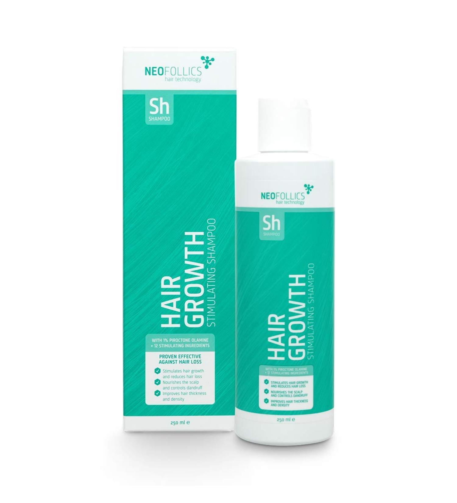 Neofollics Hair Growth Stimulating Shampoo 250ml - Promotes Hair Growth & Prevents Loss - Thicker, Fuller Hair - Buy Online on SooperMarket.com