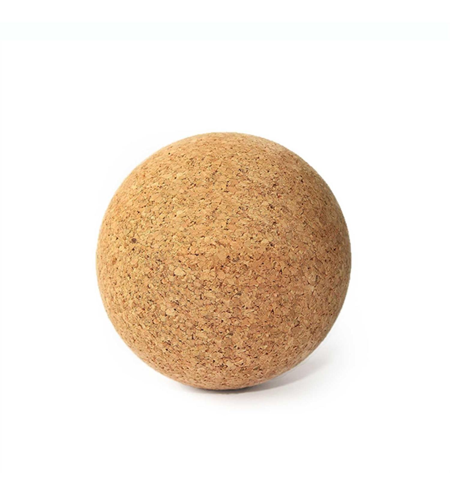 Natural Cork Yoga Studio Massage Ball - 4 cm | Eco-Friendly Recovery Tool for Pain Relief & Muscle Relaxation - Buy Online on SooperMarket.com