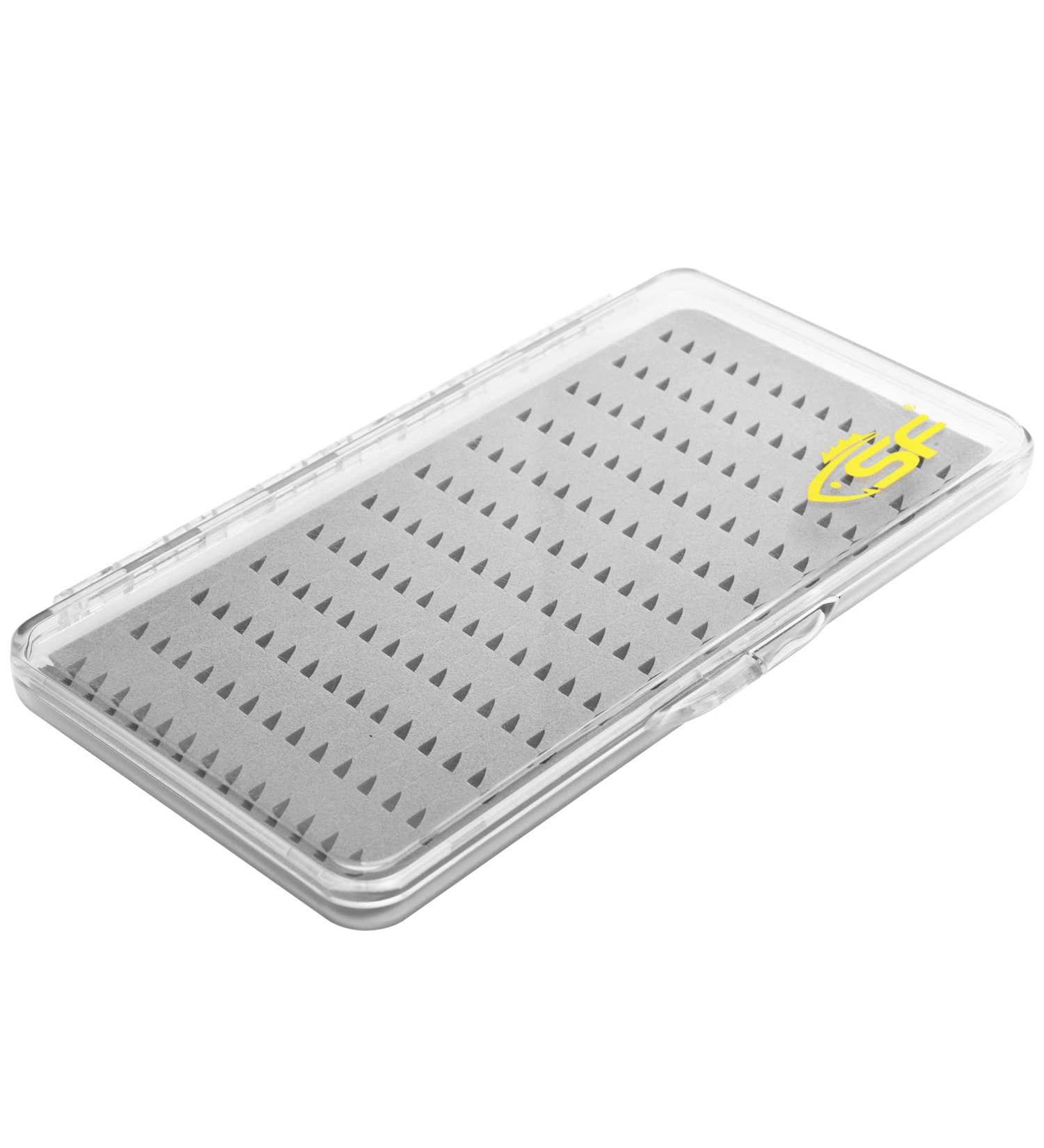 SF Super Slim Fly Fishing Trout Flies Fly Box - Clear Lid, Gray Foam, Large - 1Pcs - Buy Online on SooperMarket.com