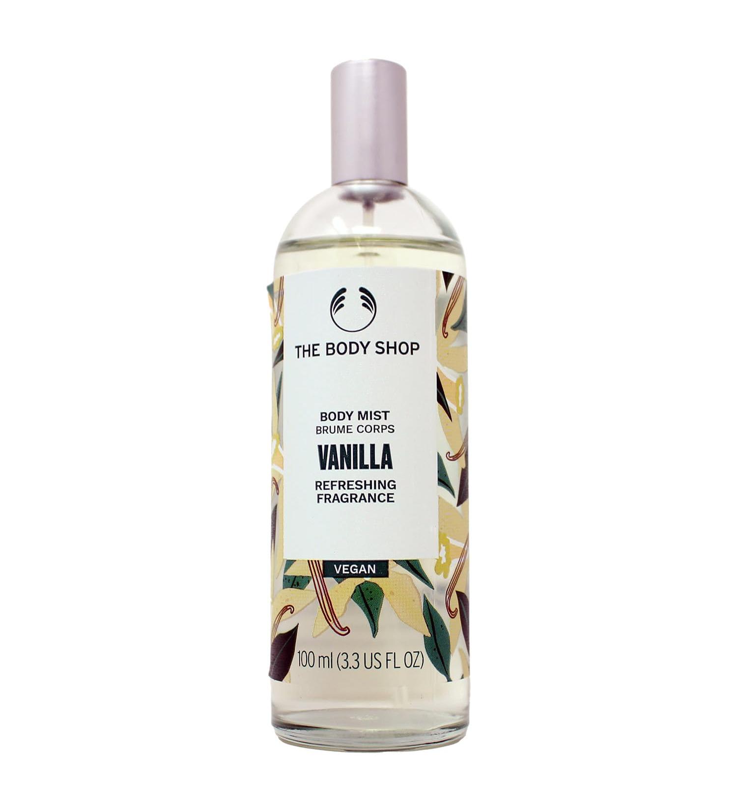 The Body Shop Vanilla Body Mist Refreshes and Cools with a Sweet Scent Vegan 3.3 oz
