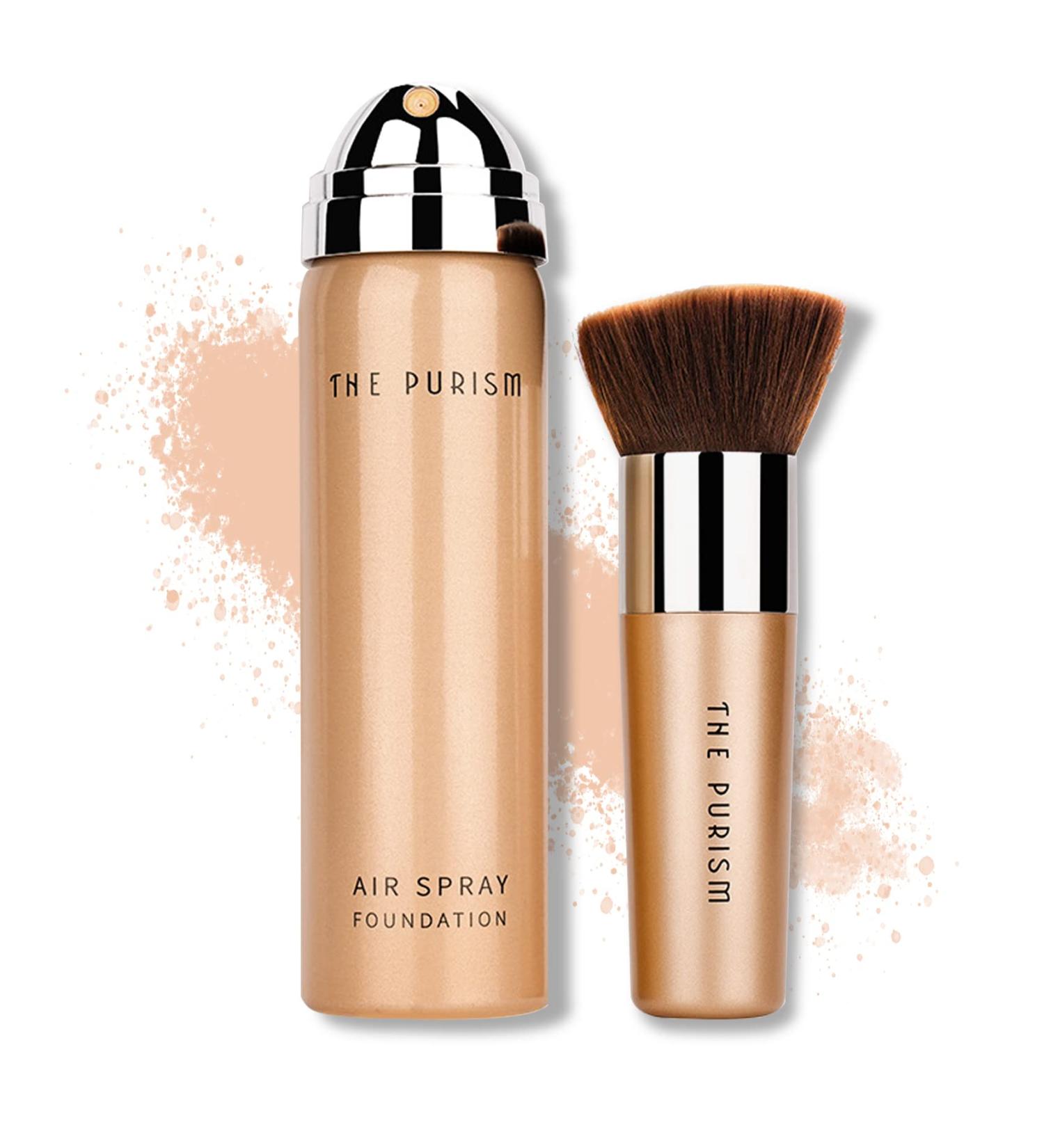 Flawless AirBrush High Coverage Matte Foundation Kit - 2 Warm Porcelain | Natural Nude Finish for Mature Skin - Buy Online on SooperMarket.com