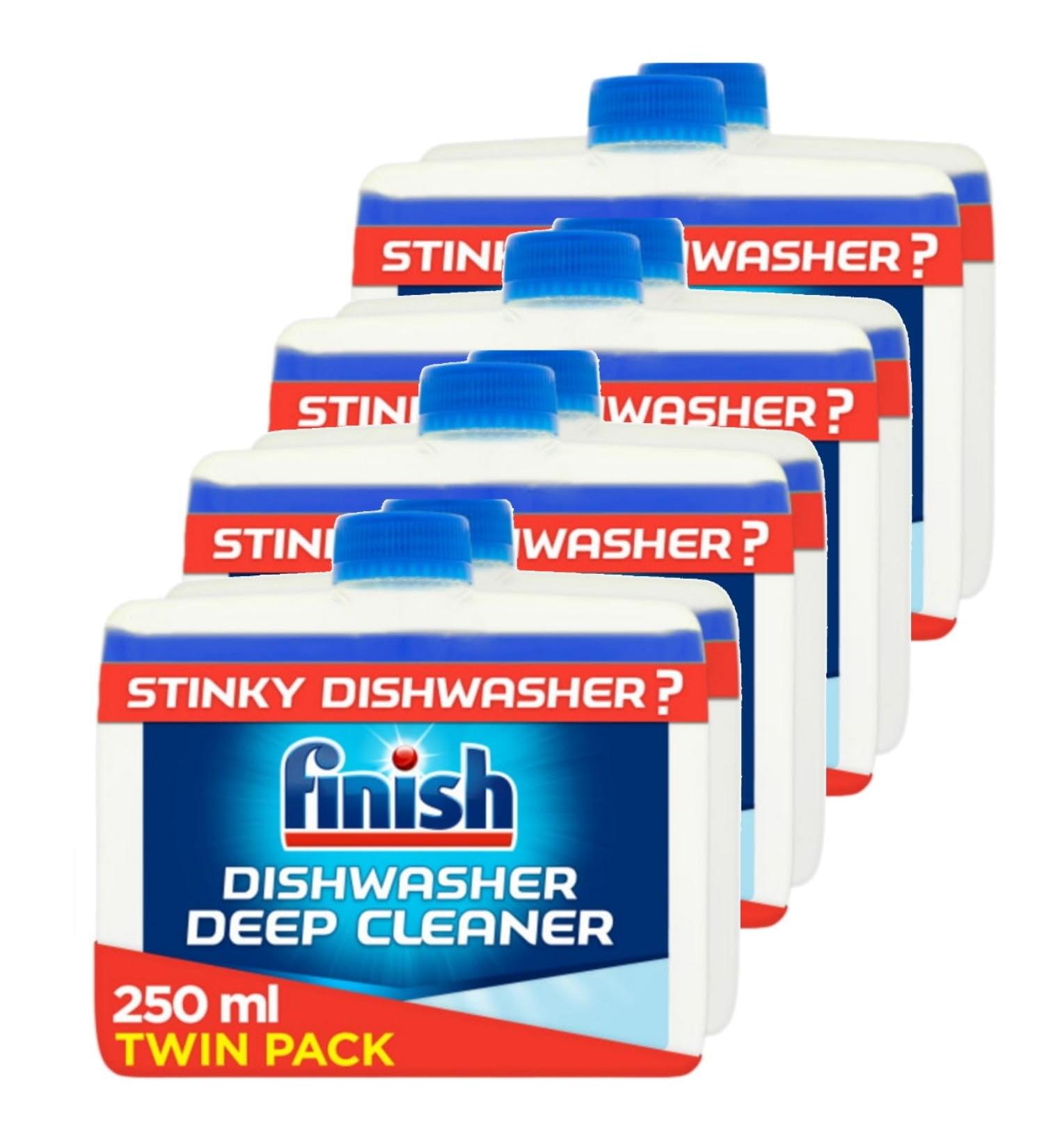 4 x Finish Dishwasher Cleaner Original Twin Pack Removes Grease And Limescale 250ml Bulk Buy (Total 8 x 250ml) - Buy Online on SooperMarket.com