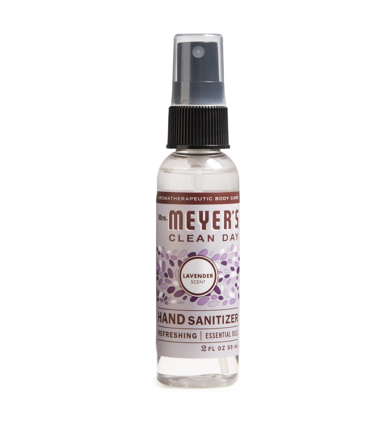 Mrs. Meyer's Antibacterial Hand Sanitizer Spray - Travel Size - Lavender - 2 oz | Removes 99.9% of Bacteria - Buy Online on SooperMarket.com