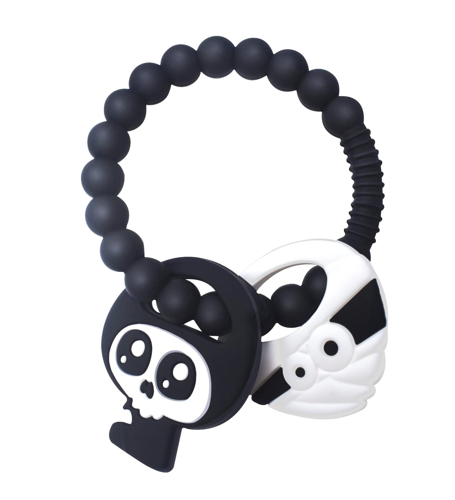 BigSpinach Mummy and Grim Reaper Teether Set for Halloween Fun - Bumpy Ring for Soothing & Easy Grabbing - Buy Online on SooperMarket.com