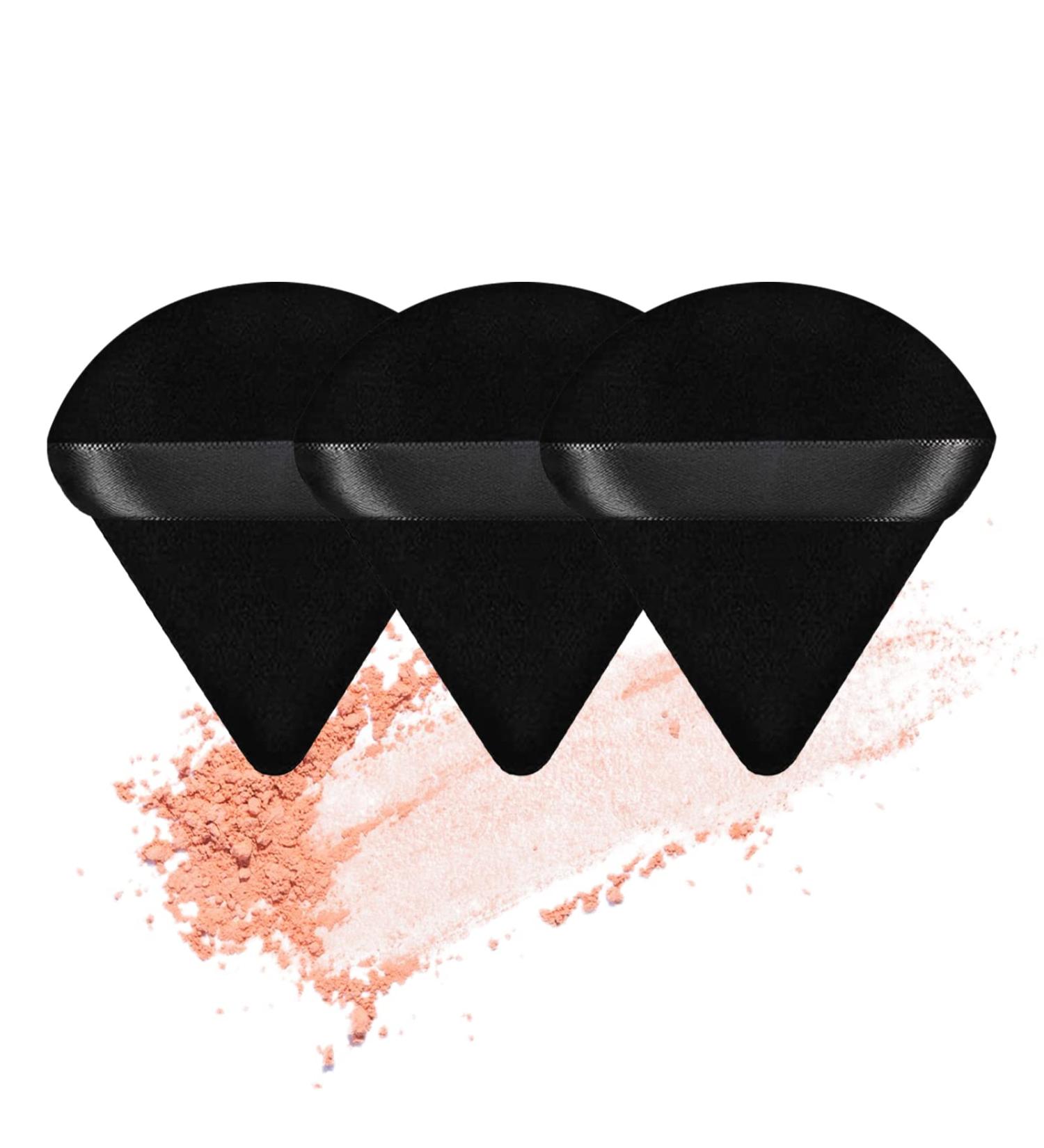 3-Piece Metyond Soft Triangle Makeup Puffs for Flawless Face Contouring - Black - Buy Online on SooperMarket.com