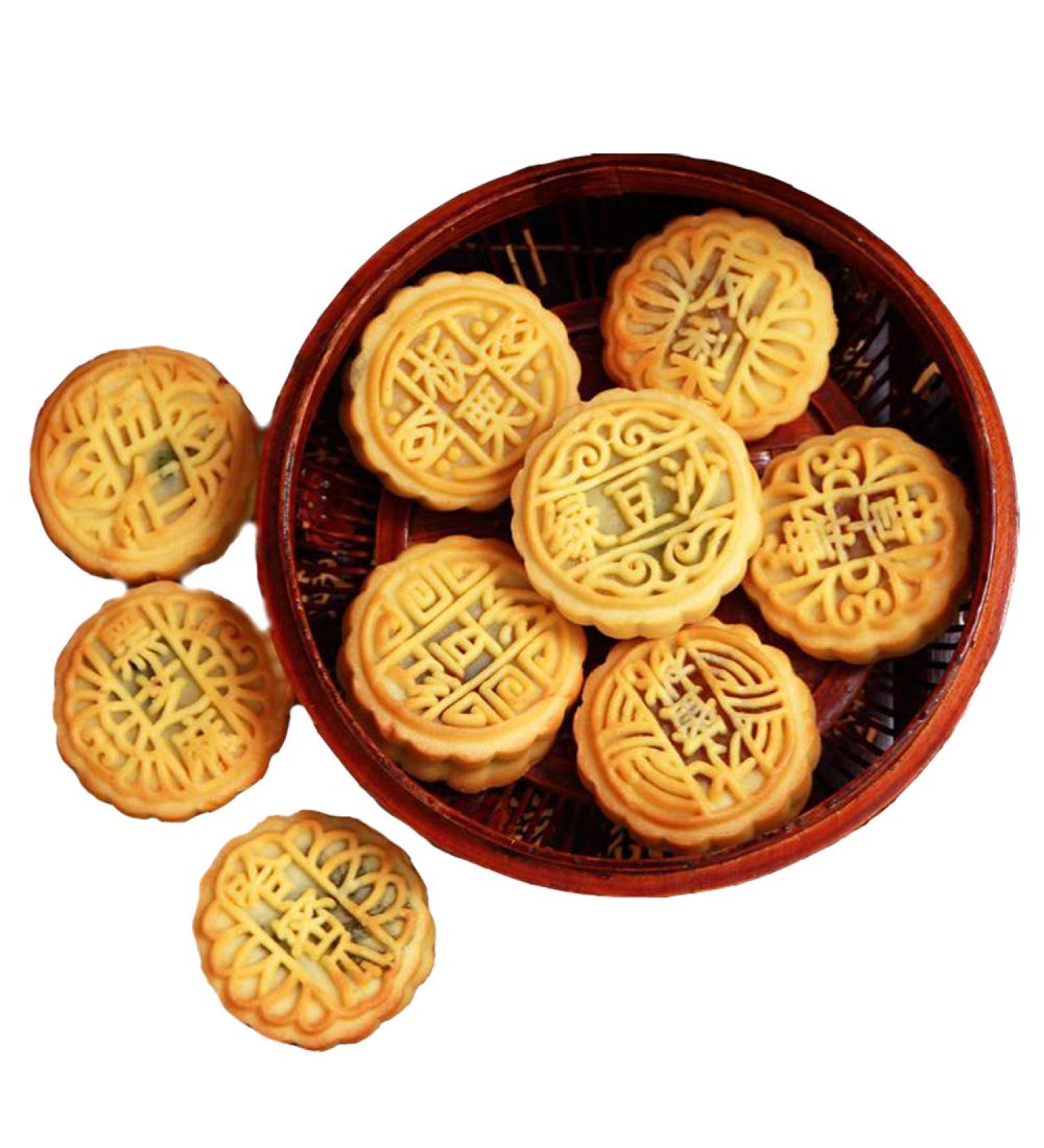 OUYANGHENGZHI Chinese Traditional Mid-Autumn Festival Mooncakes as Afternoon Desserts 20PCS 9-Flavor Mooncakes