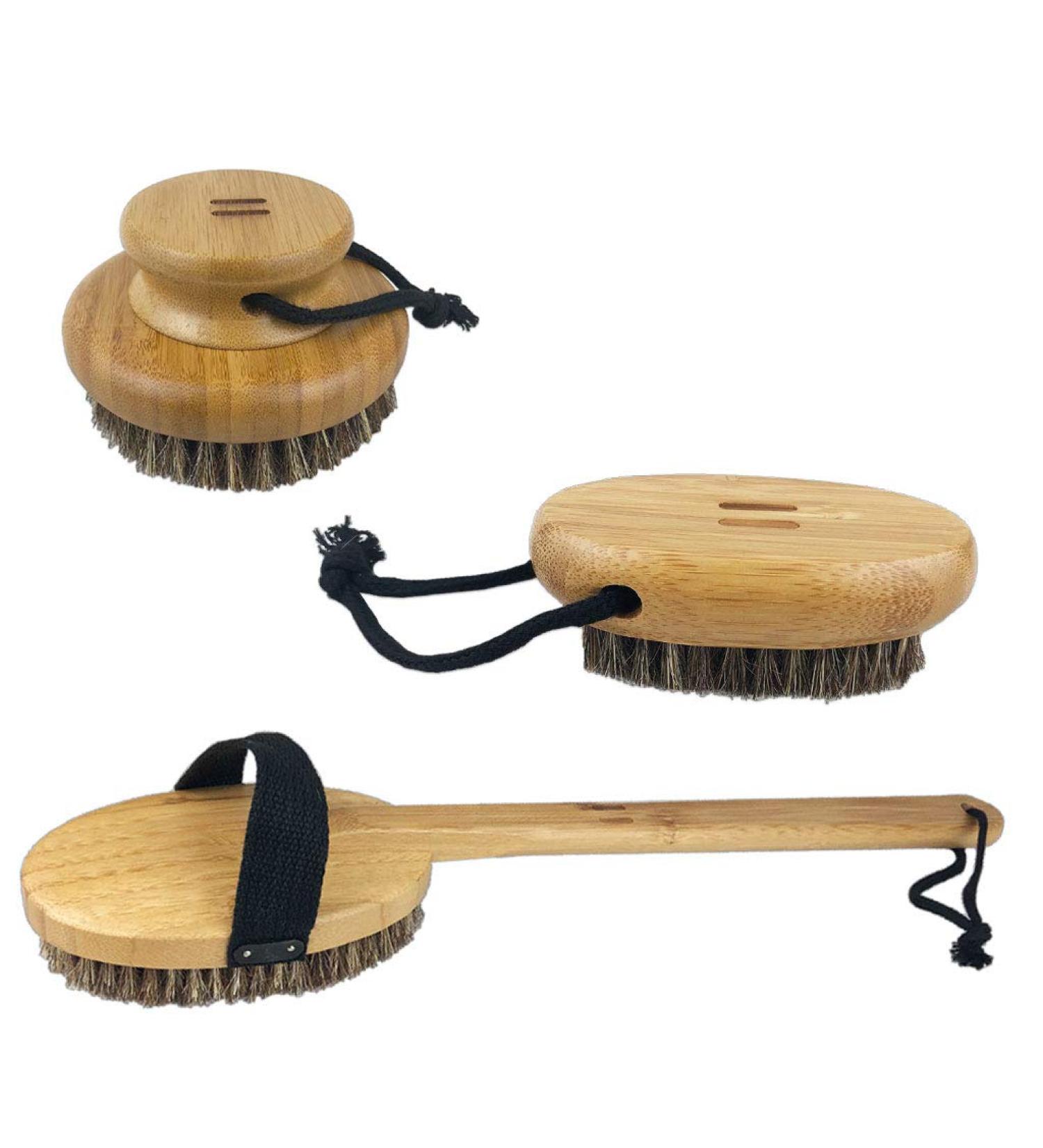 SudoreWell Bamboo Brush Set - High-Quality Back Nail & Body Brushes with Natural Hair for Eco-Friendly Beauty - Buy Online on SooperMarket.com
