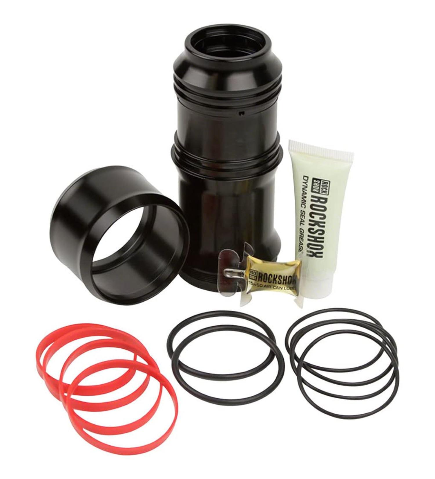 RockShox MegNeg Air Can Upgrade Kit for Deluxe and Super Deluxe Rear Shocks, 185/210 x 47.5-55mm, Black