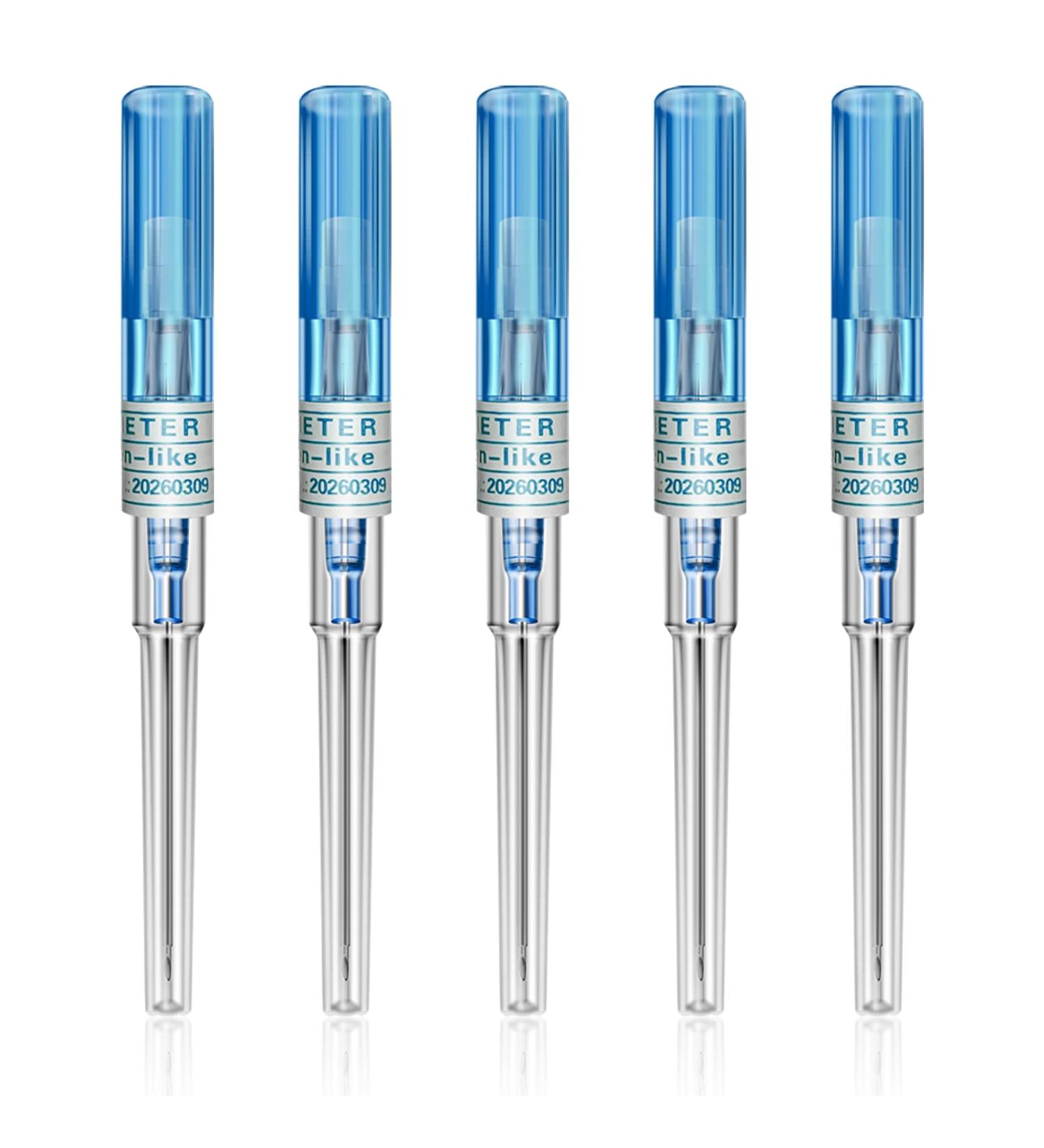 Stainless Steel 22G IV Catheter Needles - 5Pcs Piercing Kit for Ear Nose Lip Tongue Belly Navel Nipple Cartilage, Hollow Needles for Piercing - Buy Online on SooperMarket.com