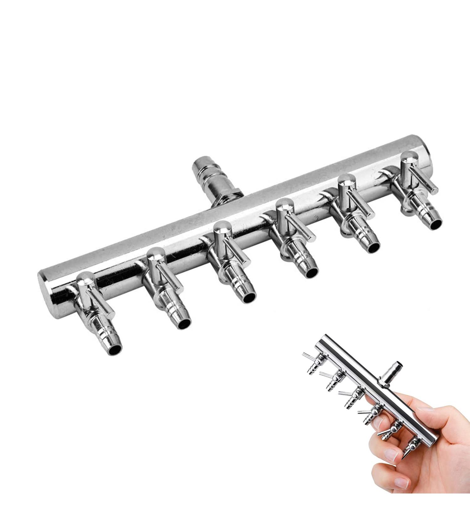 Buy Hzyclzh Stainless Steel Air Distributor & Control Valve for Aquariums | Air Flow Controller & Check Valve for Aquaculture - Buy Online on SooperMarket.com