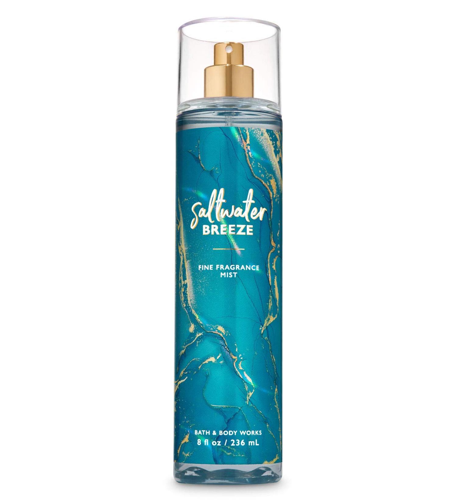 Bath and Body Works Saltwater Breeze Fine Fragrnace Mist 8 Ounce