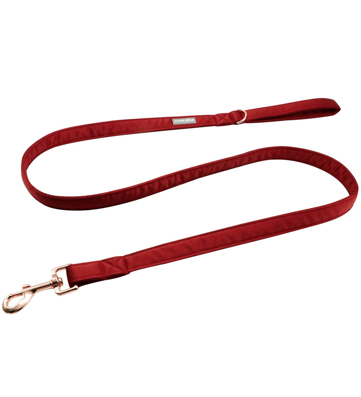Lionet Paws Dog Leash - Premium Silk Leash for All Dog Sizes | Matching Collars for Girls & Boys | Red XS Leash (Pack of 1) - International Shipping Available - Buy Online on SooperMarket.com