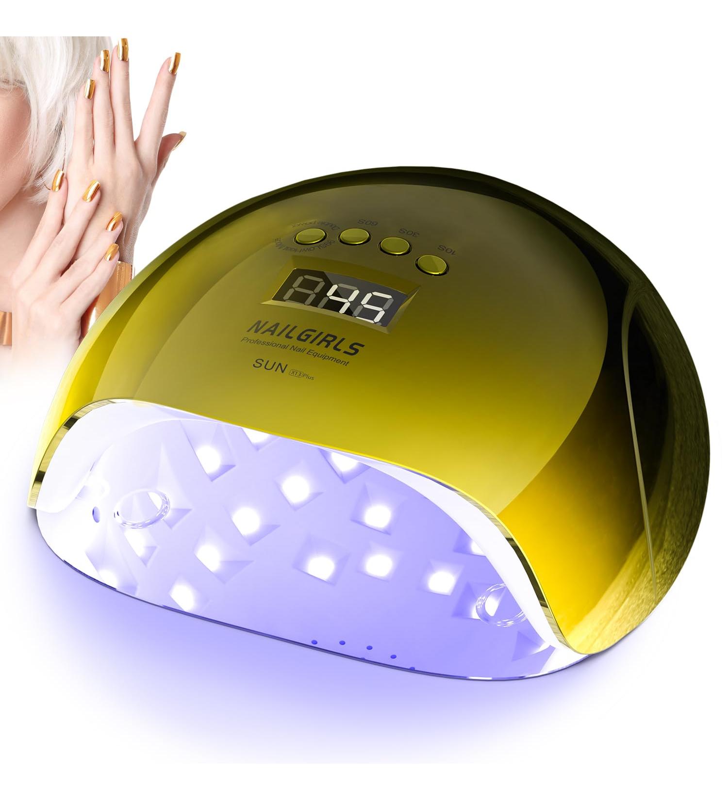 Buy NailGirls 150W LED UV Nail Lamp - Auto Sensor 4 Timers LCD Display Removable Magnetic Plate - Perfect for Gel Nails & Nail Studios - Buy Online on SooperMarket.com
