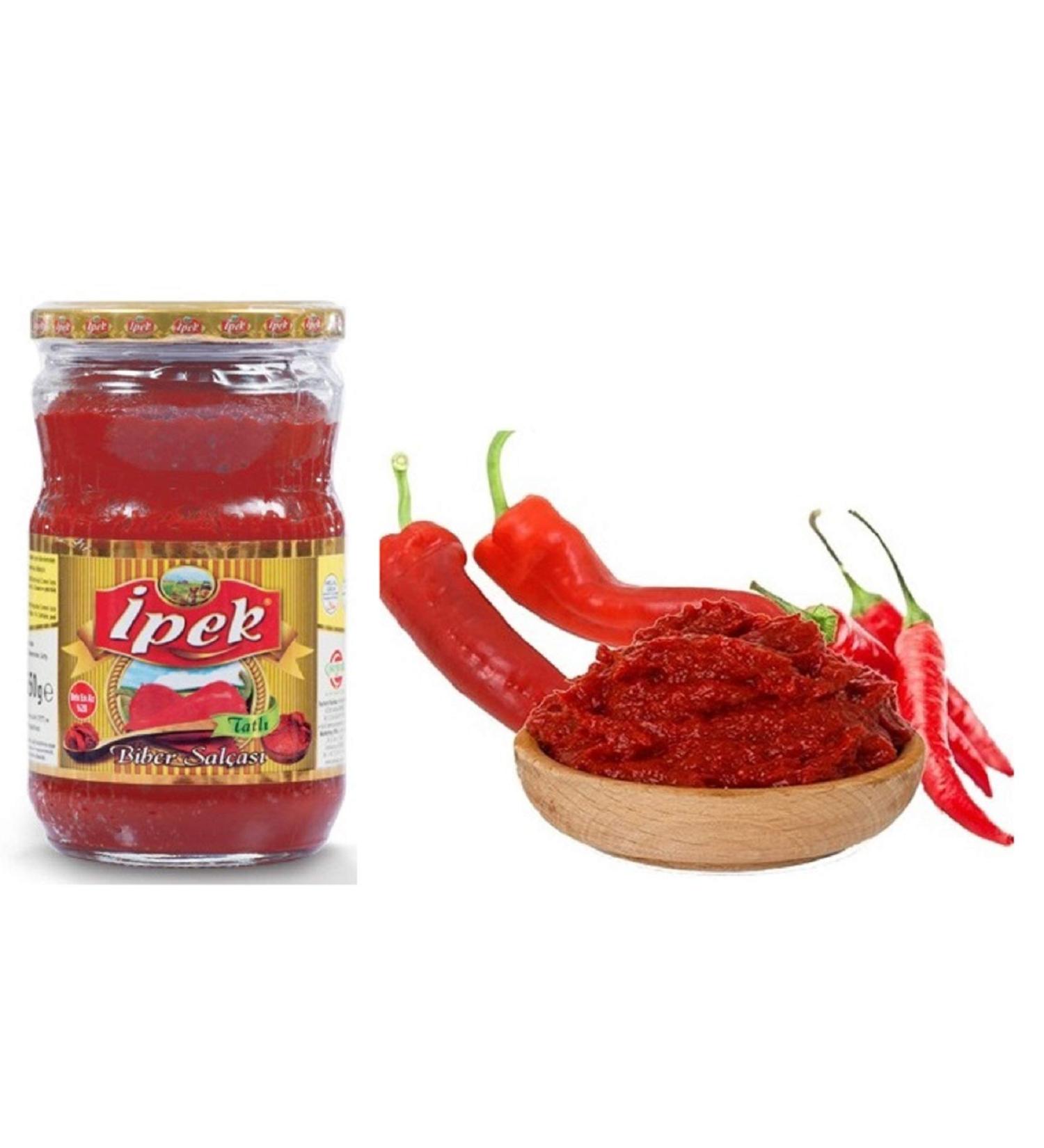 Ipek Sweet Red Pepper Paste Sauce Turkish 22.92 oz (650g) - Buy Online on SooperMarket.com