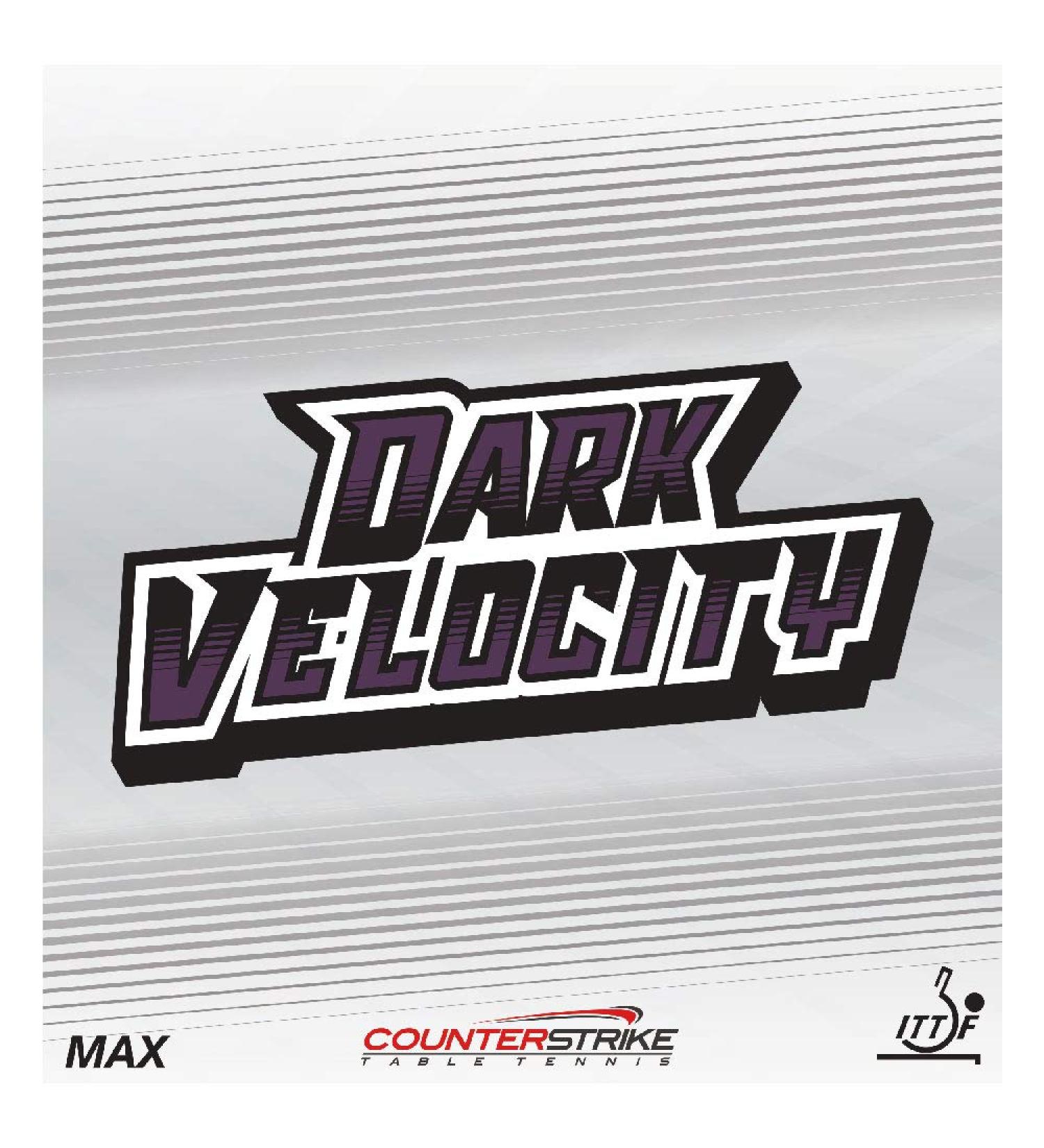 Dark Velocity 2.1mm Smooth Rubber | ITTF Approved Table Tennis/Ping Pong Rubber - Buy Online on SooperMarket.com