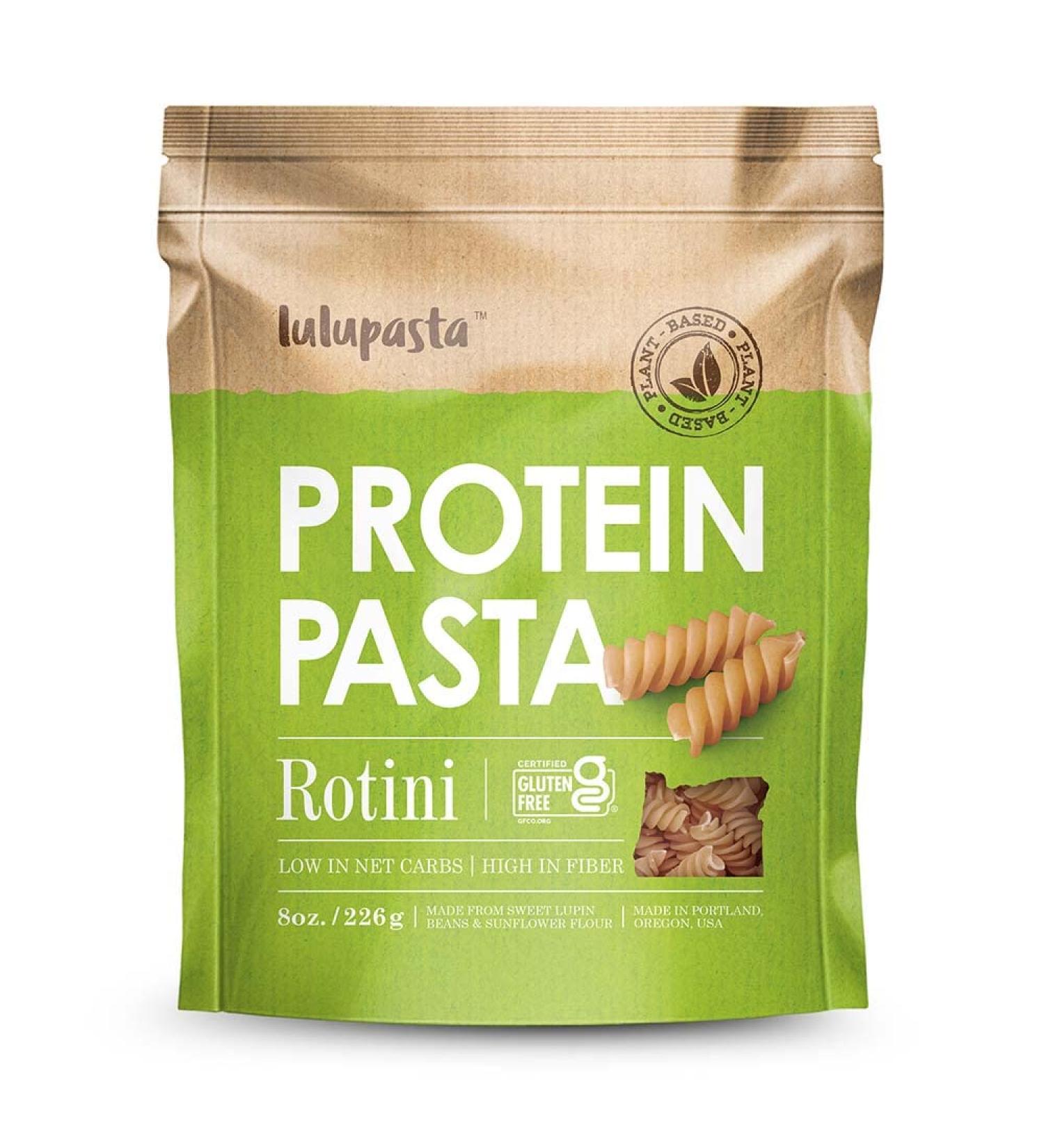 Lulupasta High Protein Lupin & Sunflower Flour Pasta - Gluten Free, Keto & Low Carb (Rotini 8oz) - Buy Online on SooperMarket.com